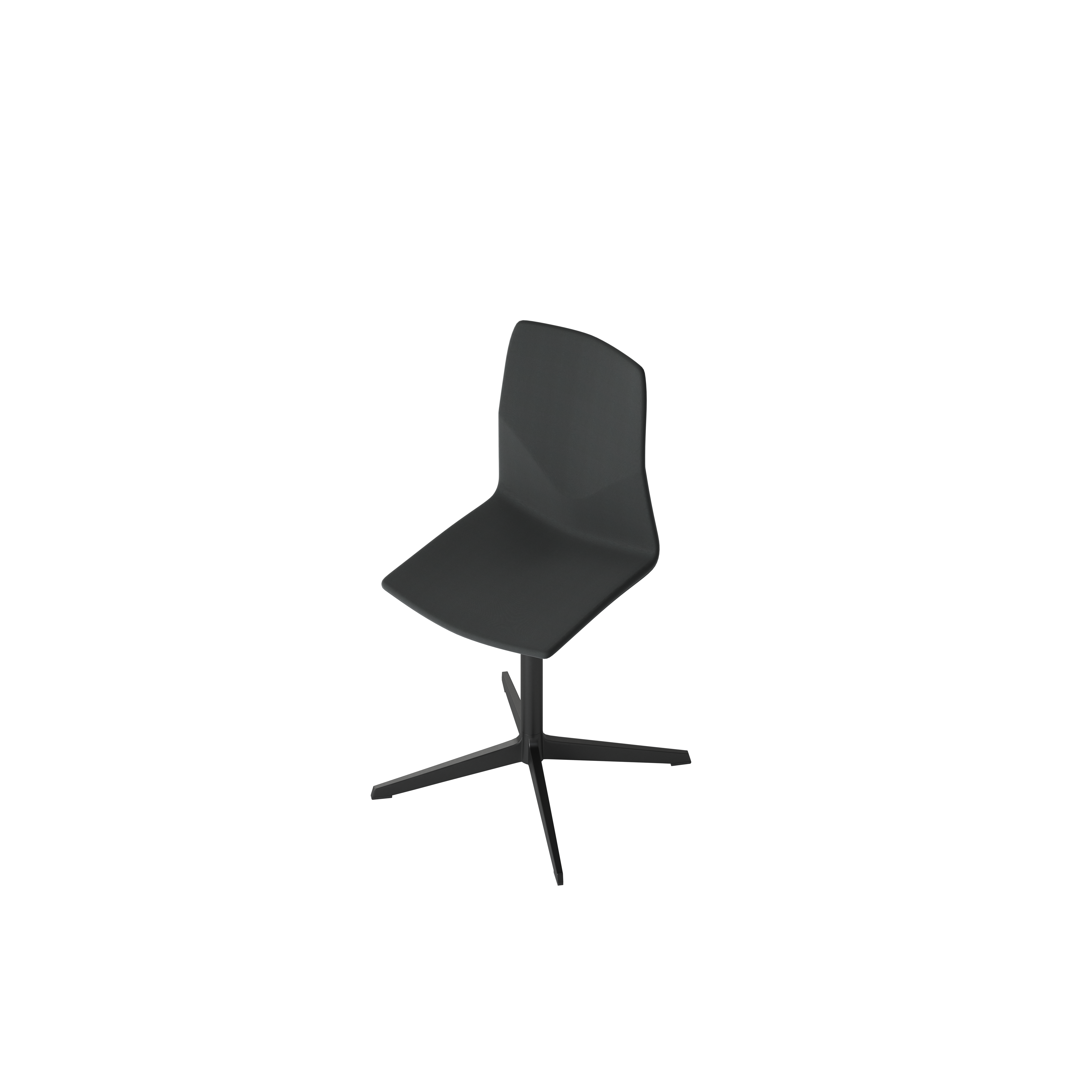 OCEE&FOUR – Chairs – FourCast 2 Evo – Plastic shell - Fully Upholstered - Aluminium Frame - Swivel Frame - Packshot Image 4