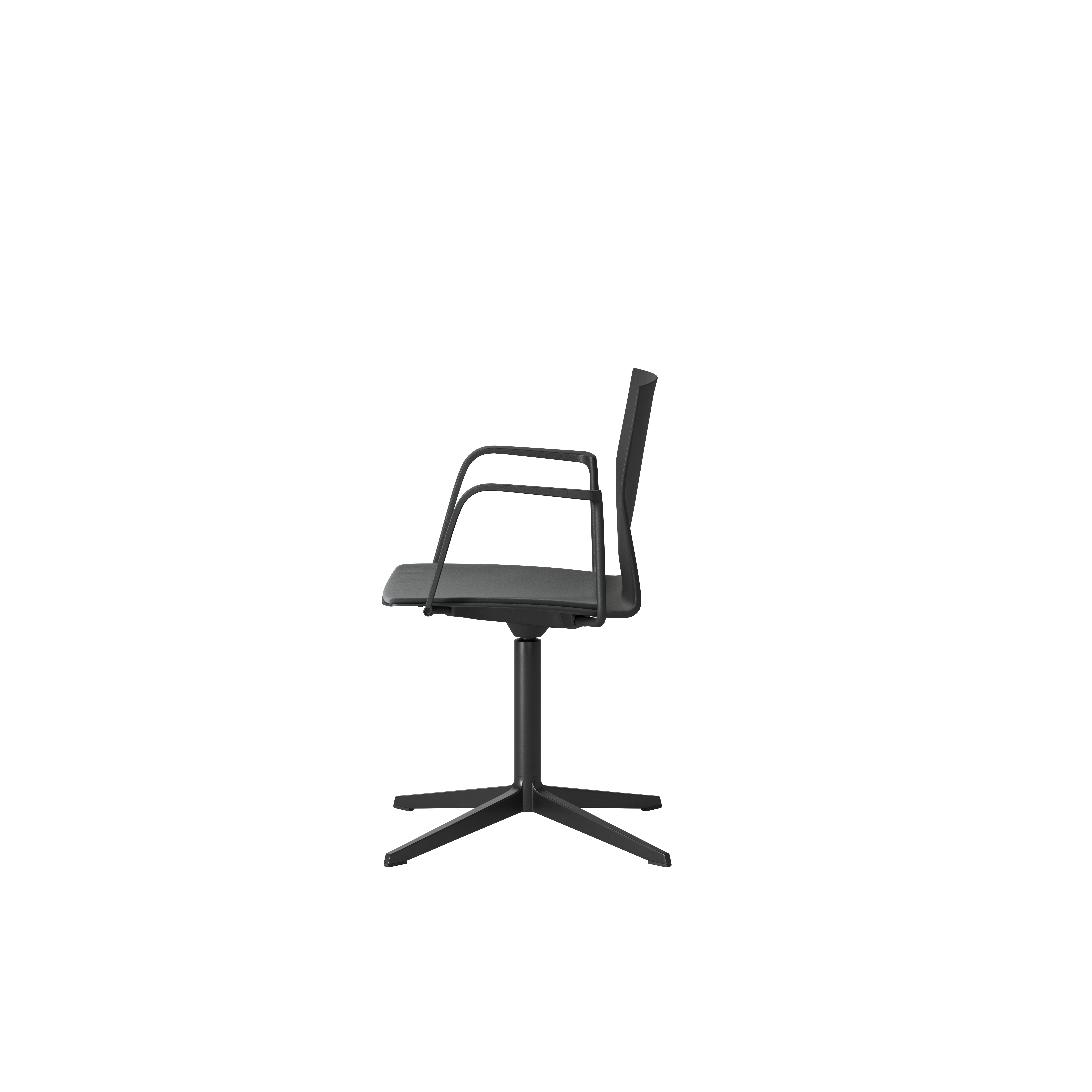 OCEE&FOUR – Chairs – FourCast 2 Evo – Plastic shell - Loop Armrest - Seat Pad - Aluminium Frame - Swivel Frame - Packshot Image 2