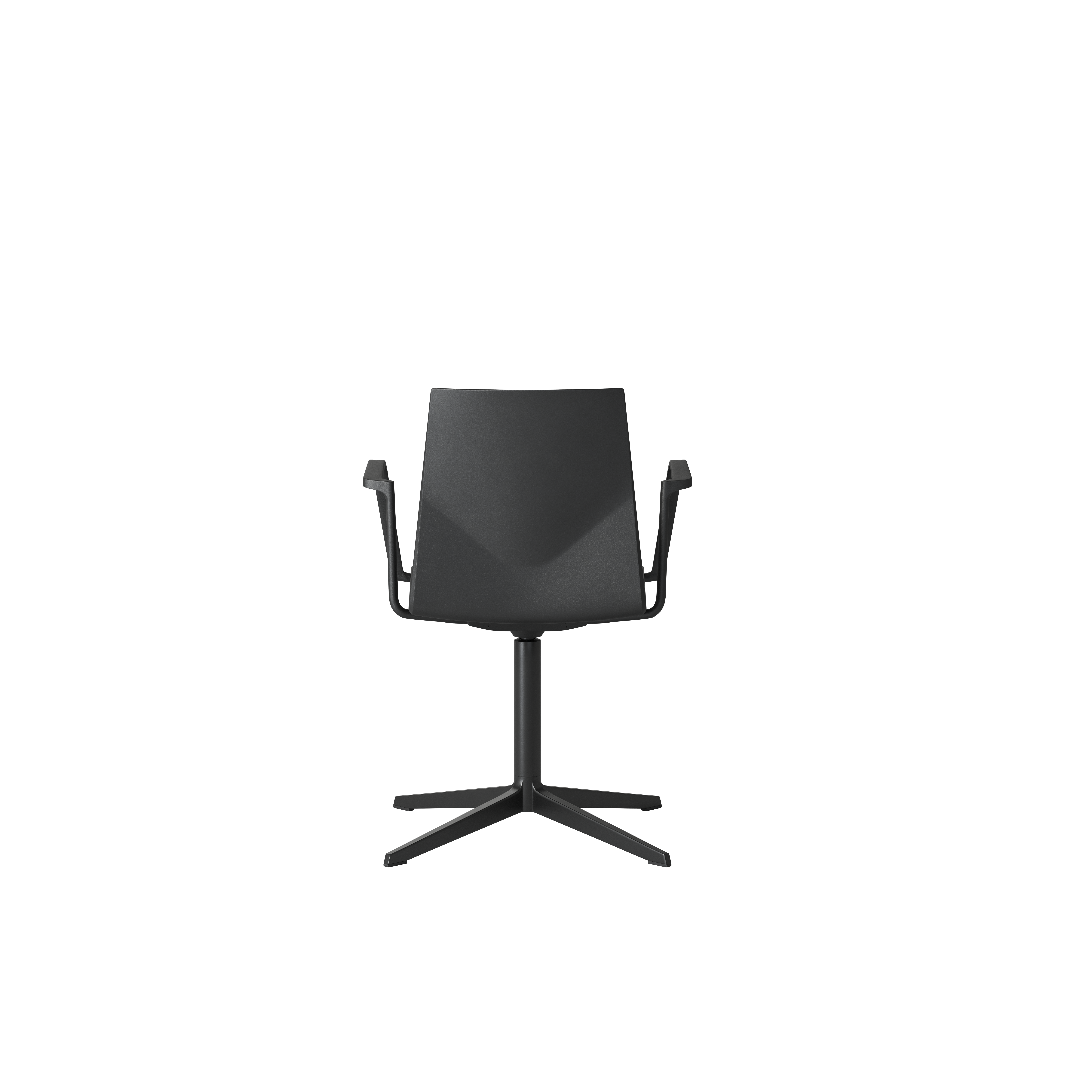 OCEE&FOUR – Chairs – FourCast 2 Evo – Plastic shell - Loop Armrest - Seat Pad - Aluminium Frame - Swivel Frame - Packshot Image 3