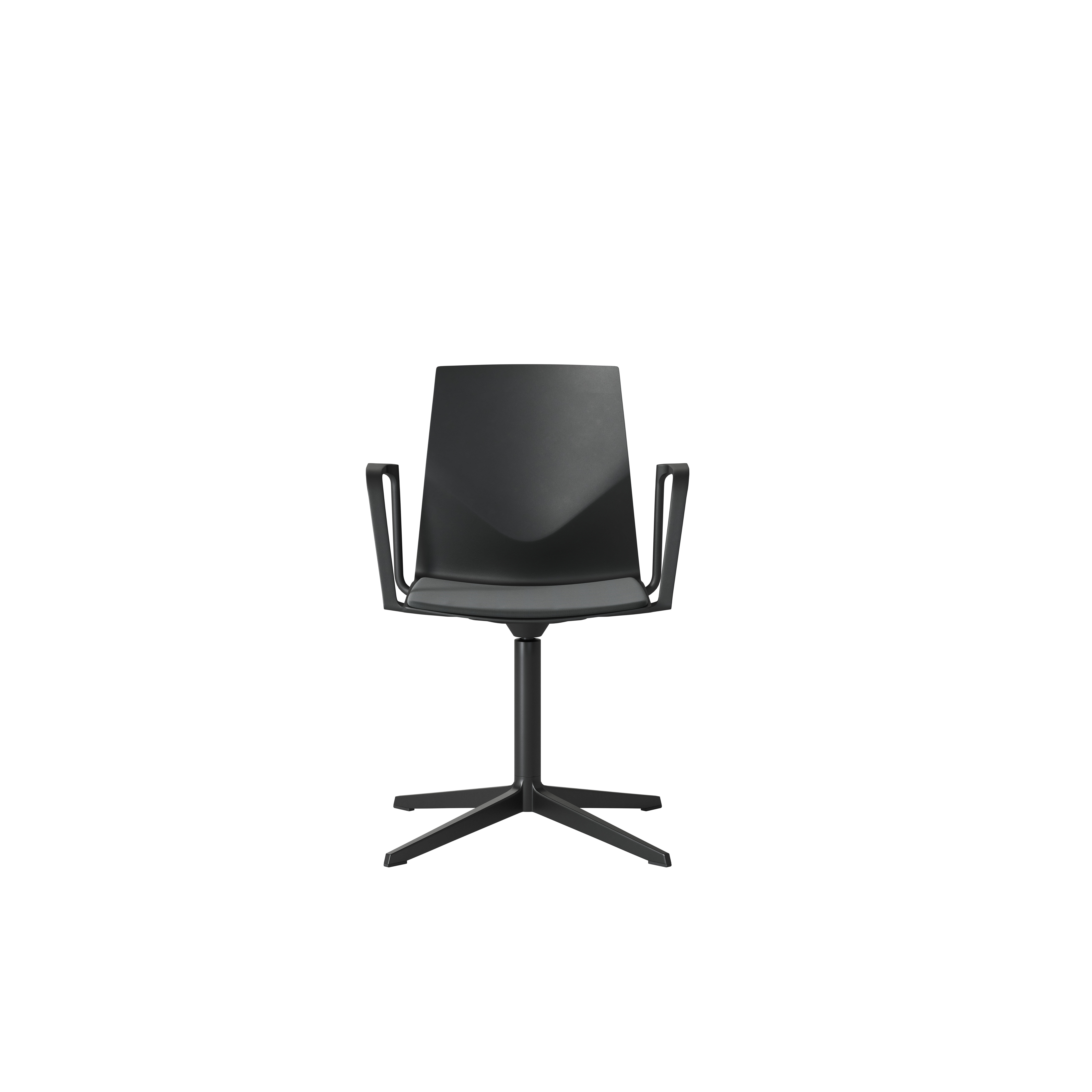 OCEE&FOUR – Chairs – FourCast 2 Evo – Plastic shell - Loop Armrest - Seat Pad - Aluminium Frame - Swivel Frame - Packshot Image 5