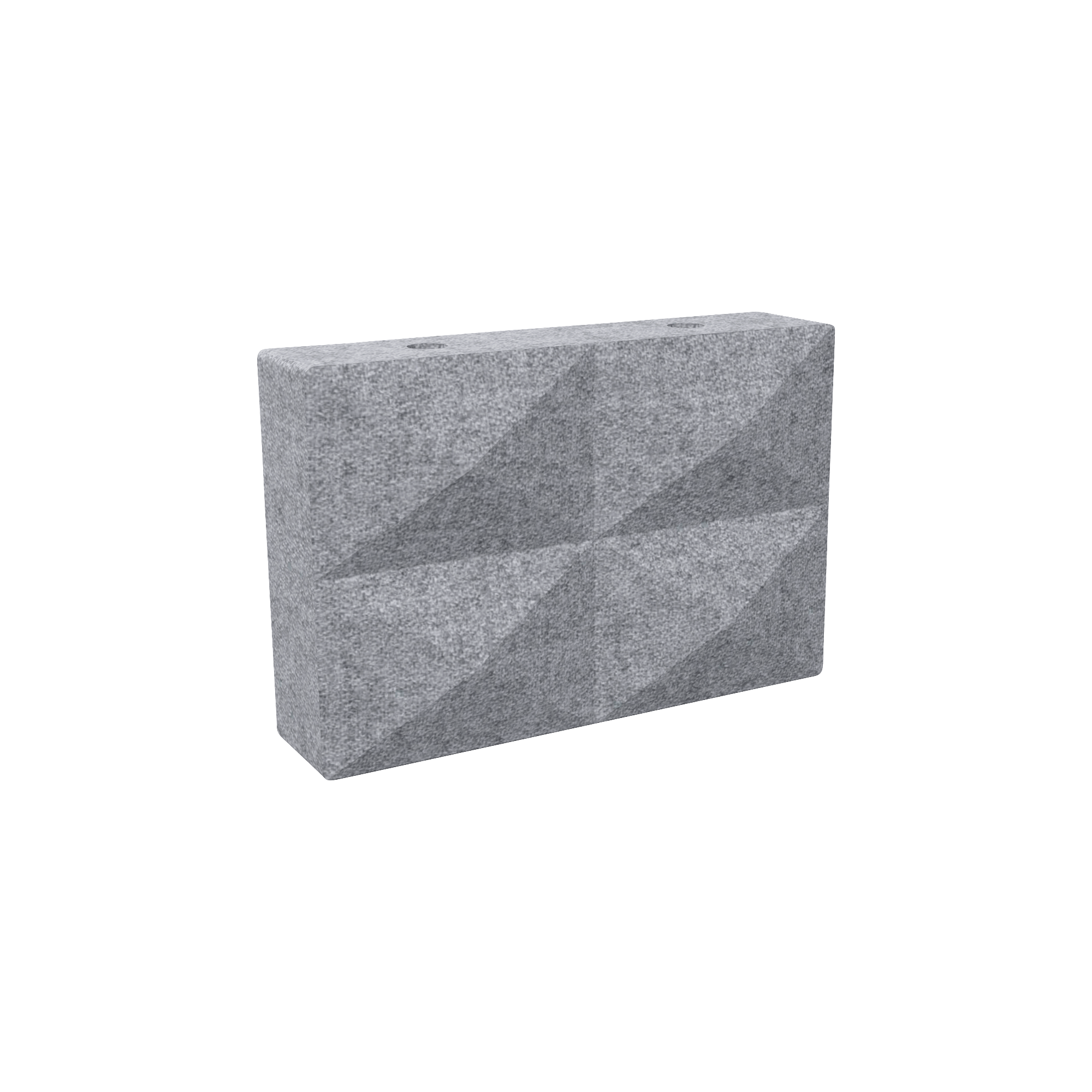Grey acoustic block