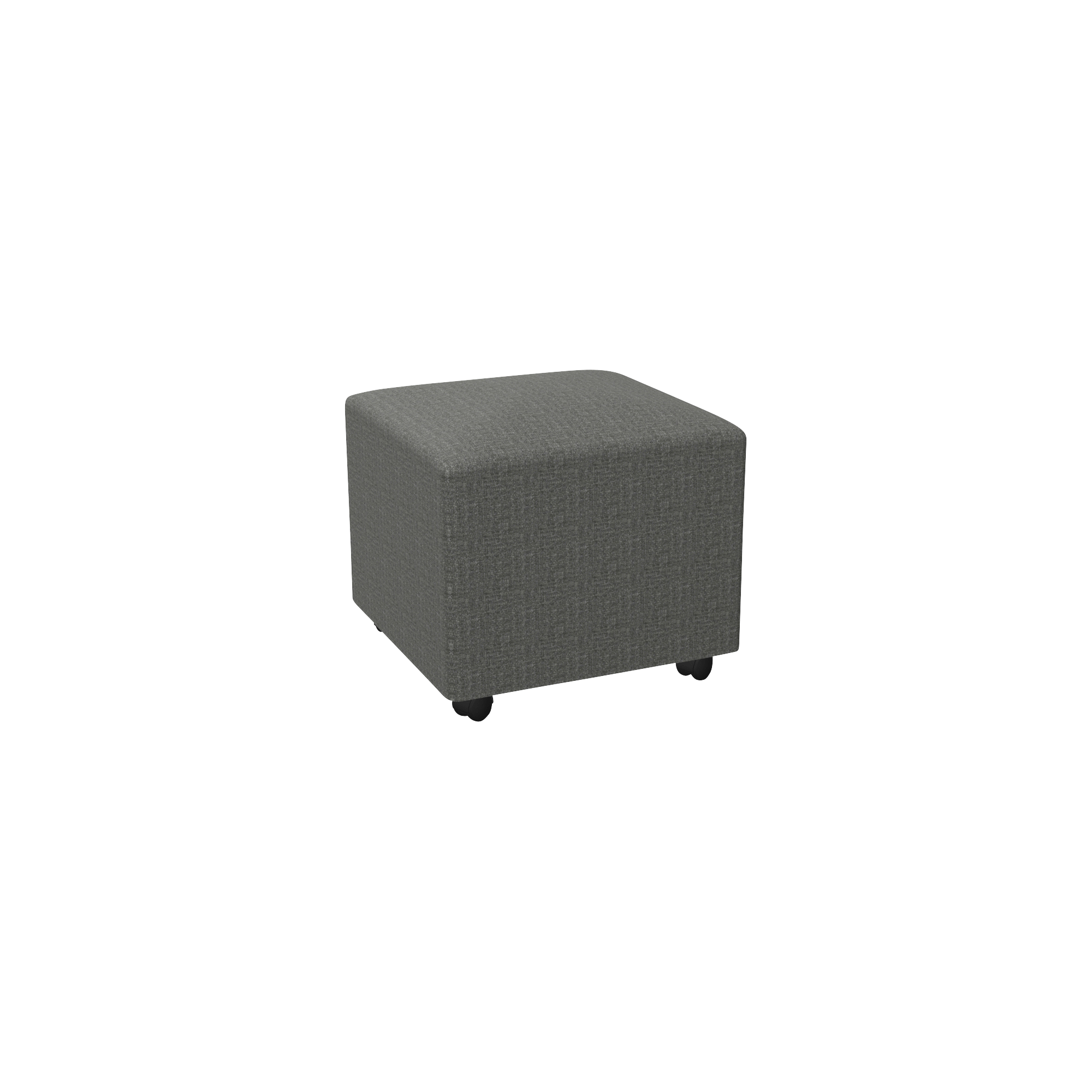 cube shaped ottomon with casters