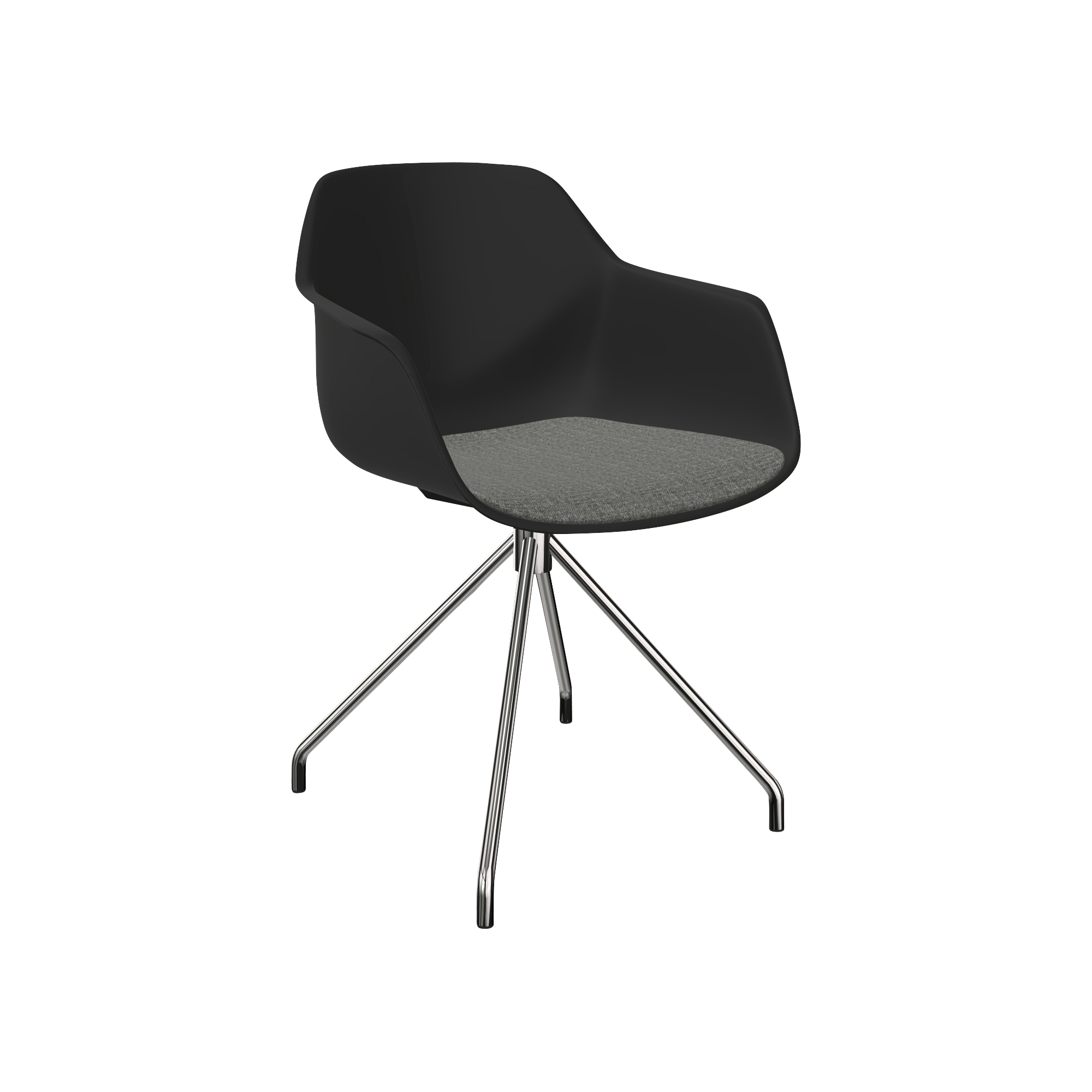 A black chair