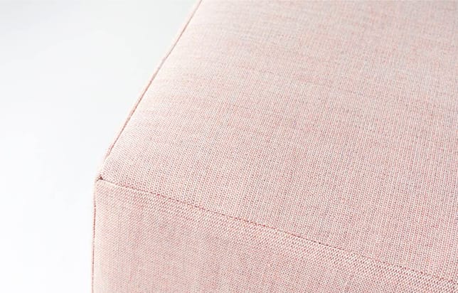 Detail of pink upholstery