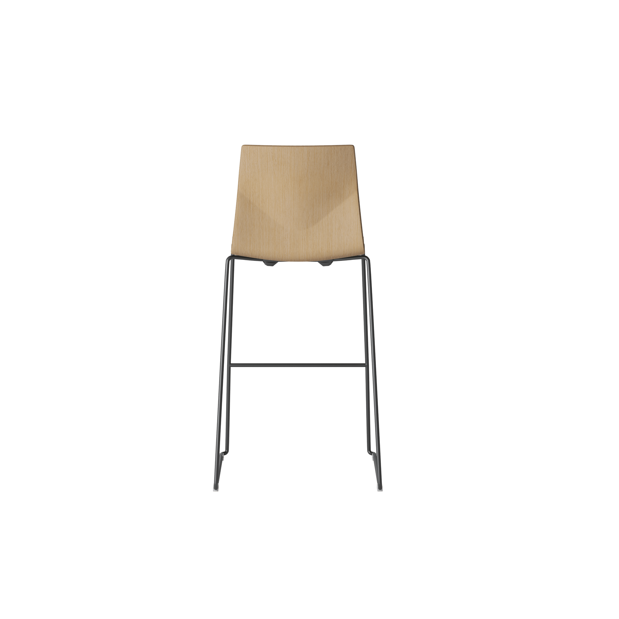 OCEE_FOUR – Chairs – FourCast 2 High – Plastic shell - Seat Pad - Veneer - Packshot Image 4