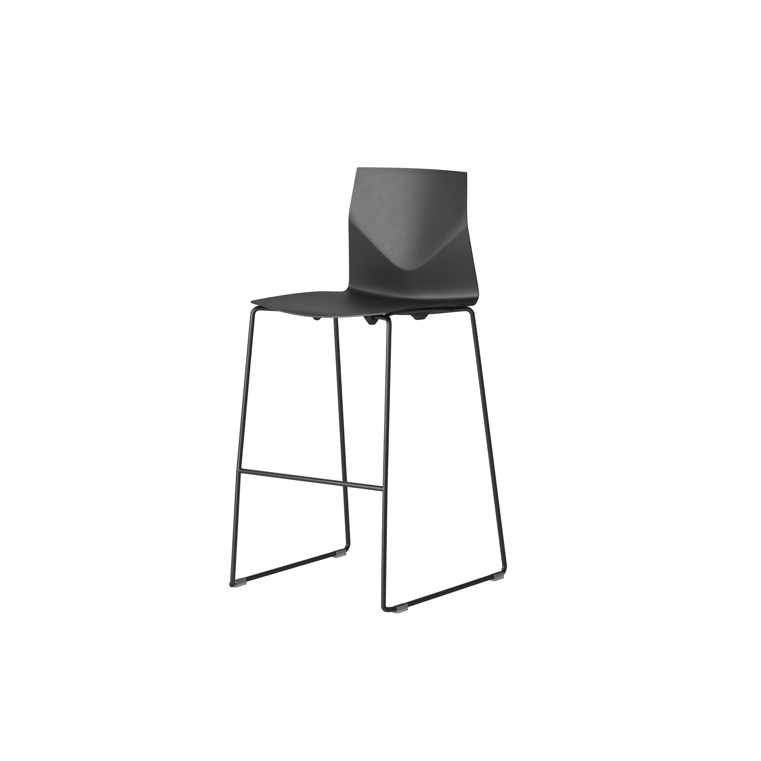 OCEE_FOUR – Chairs – FourCast 2 High – Plastic shell - Skid Frame - Packshot Image 3