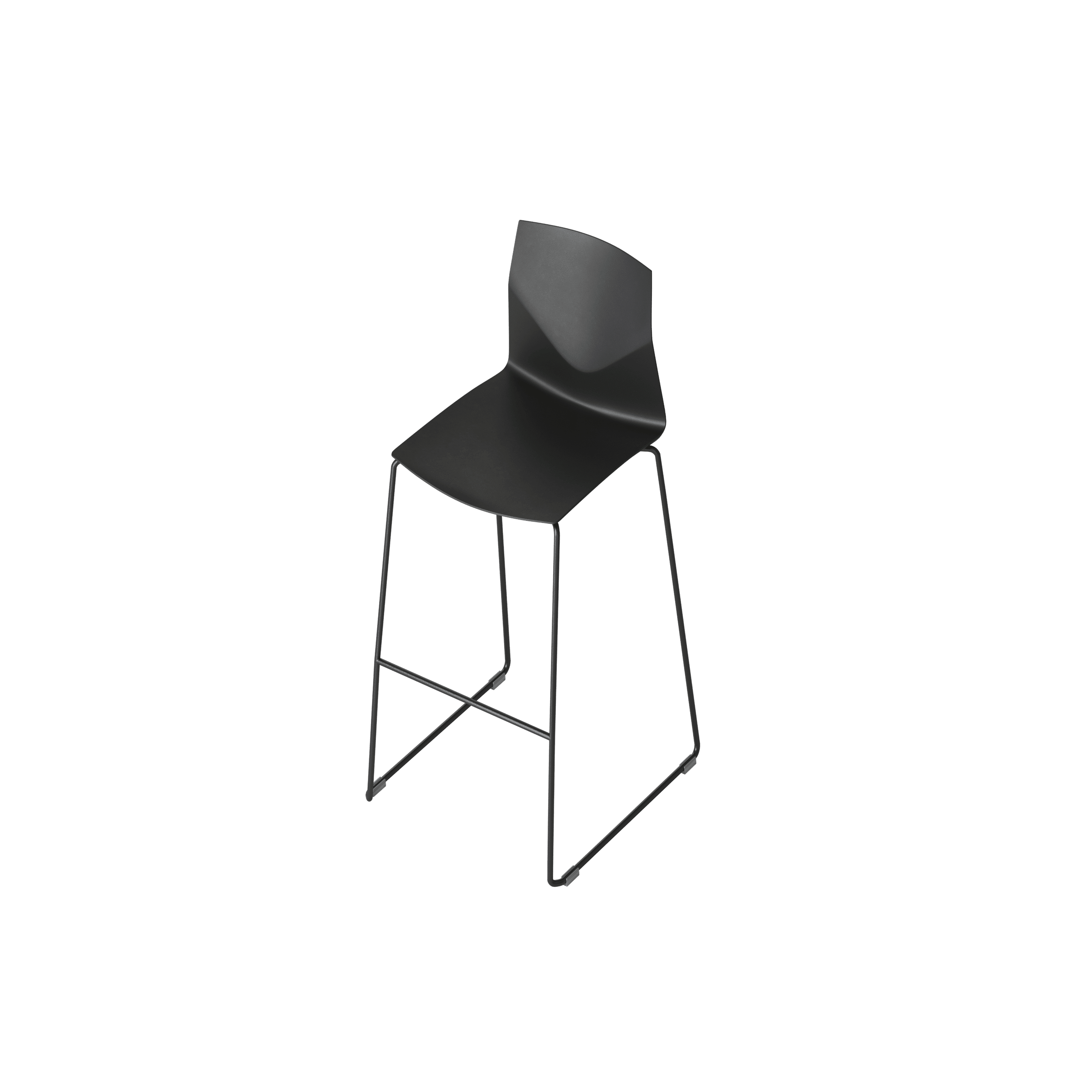 OCEE_FOUR – Chairs – FourCast 2 High – Plastic shell - Skid Frame - Packshot Image 5