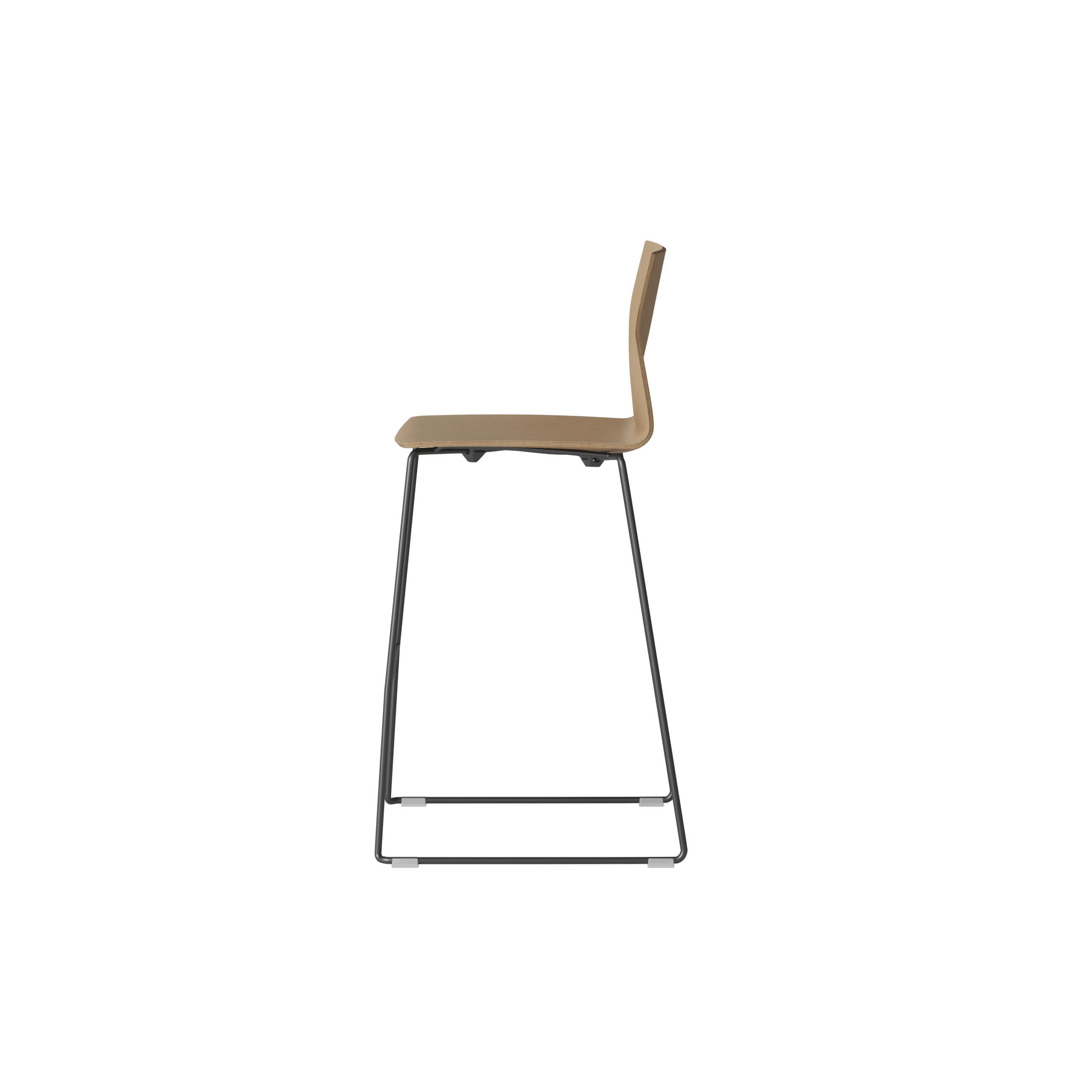 OCEE_FOUR – Chairs – FourCast 2 High – Plastic shell - Veneer - Packshot Image 1