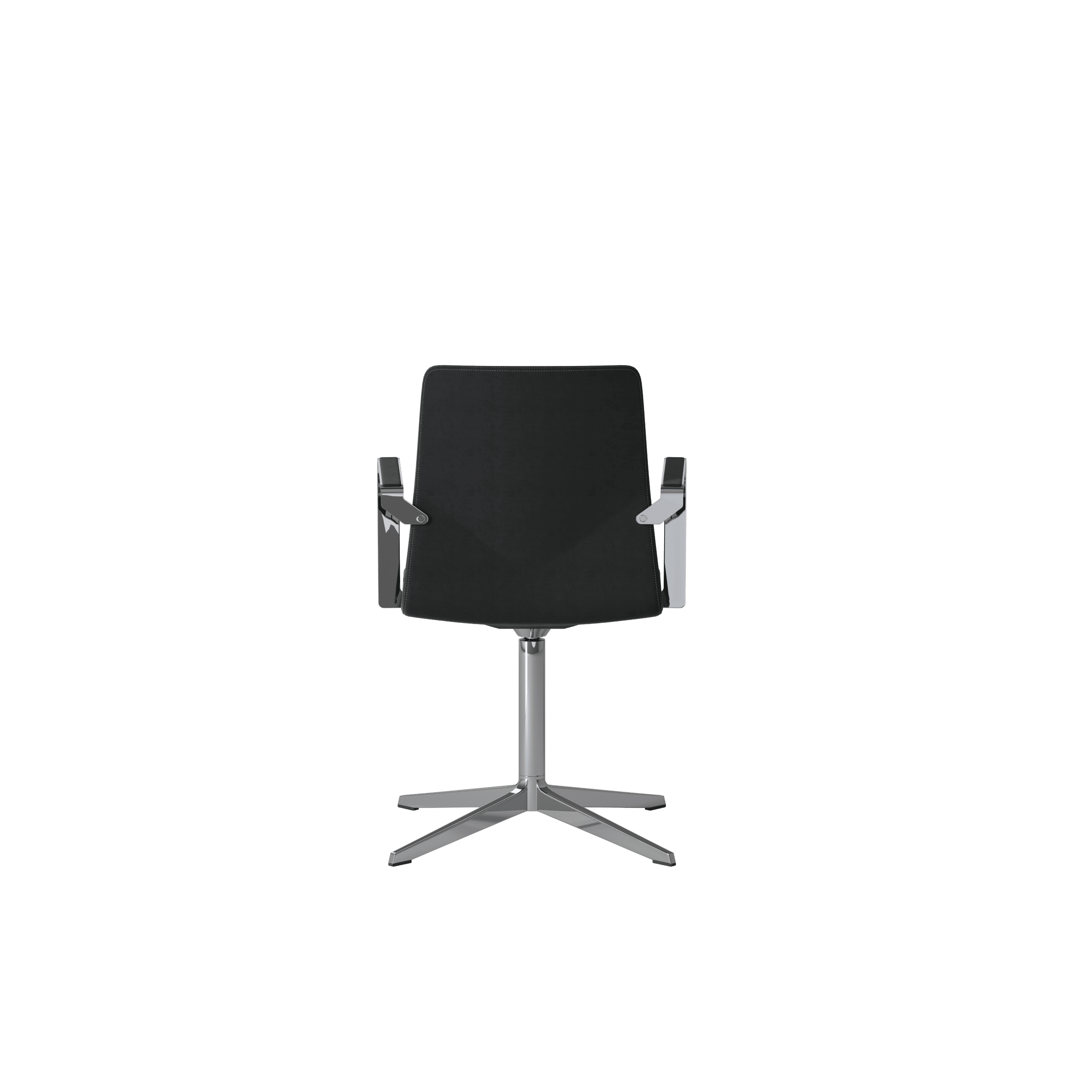 OCEE_FOUR – Chairs – FourCast 2 XL_XL Plus – Leather armpad - Plastic shell - Fully Upholstered - Aluminium Frame - Swivel Frame - Packshot Image 4