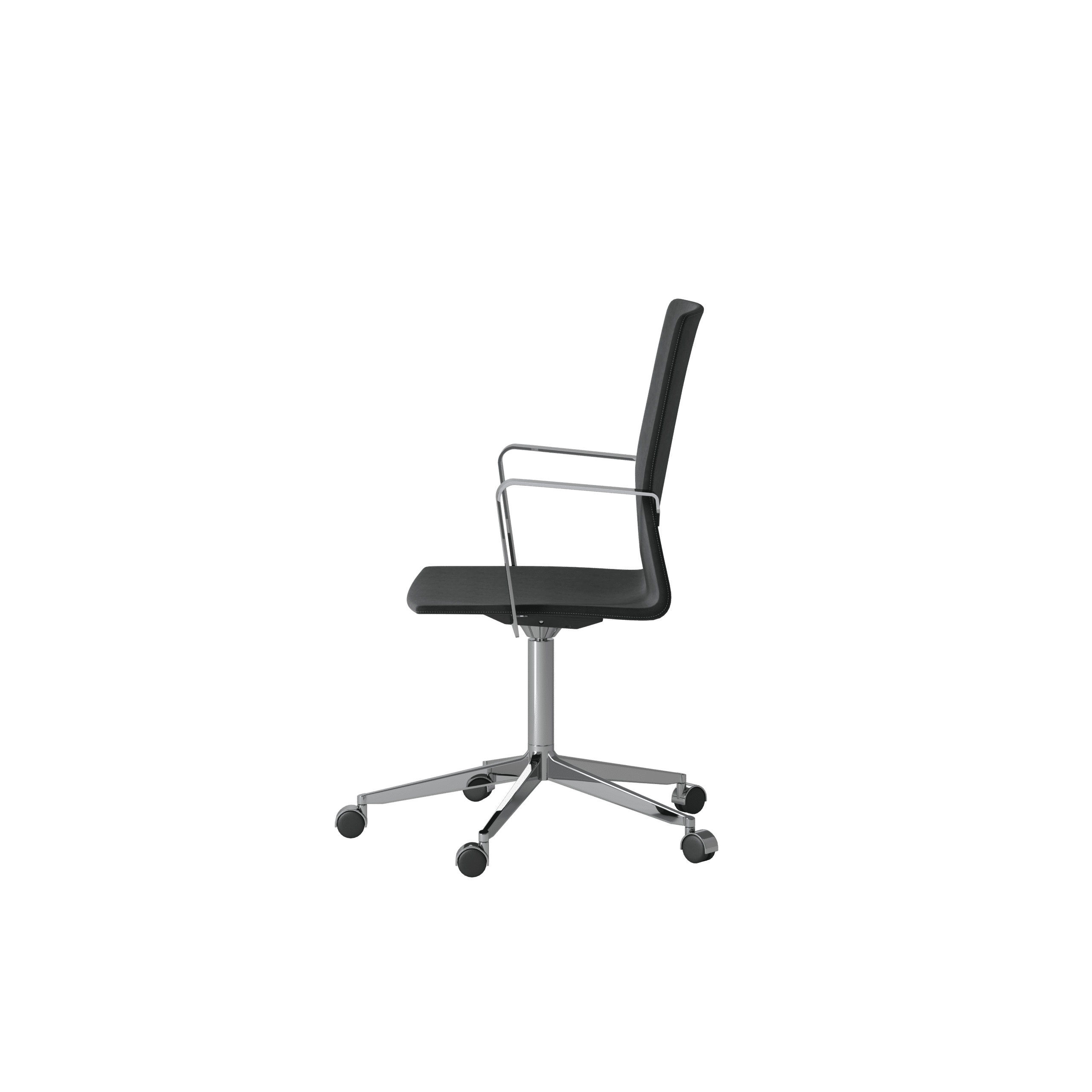 OCEE_FOUR – Chairs – FourCast 2 XL_XL Plus – Plastic shell - Fully Upholstered - Aluminium Frame - Castors - Gas lift - Packshot Image 3