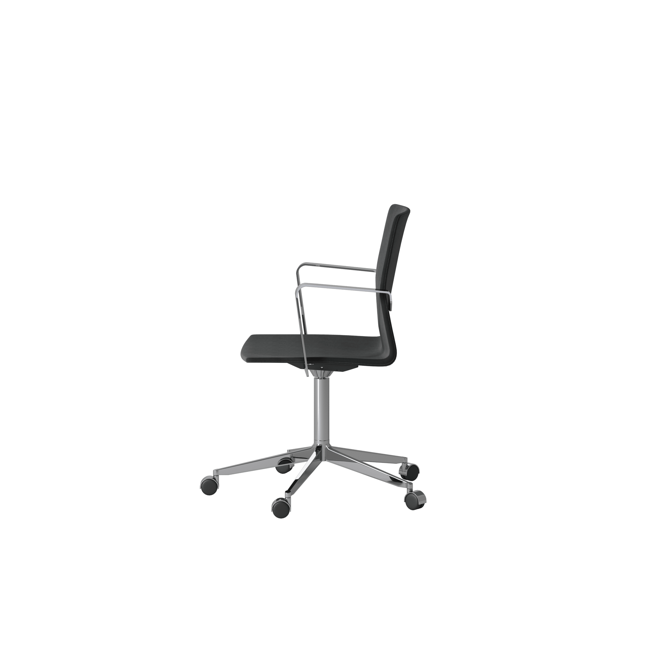 OCEE_FOUR – Chairs – FourCast 2 XL_XL Plus – Plastic shell - Fully Upholstered - Aluminium Frame - Swivel Frame - Castors - Packshot Image 3