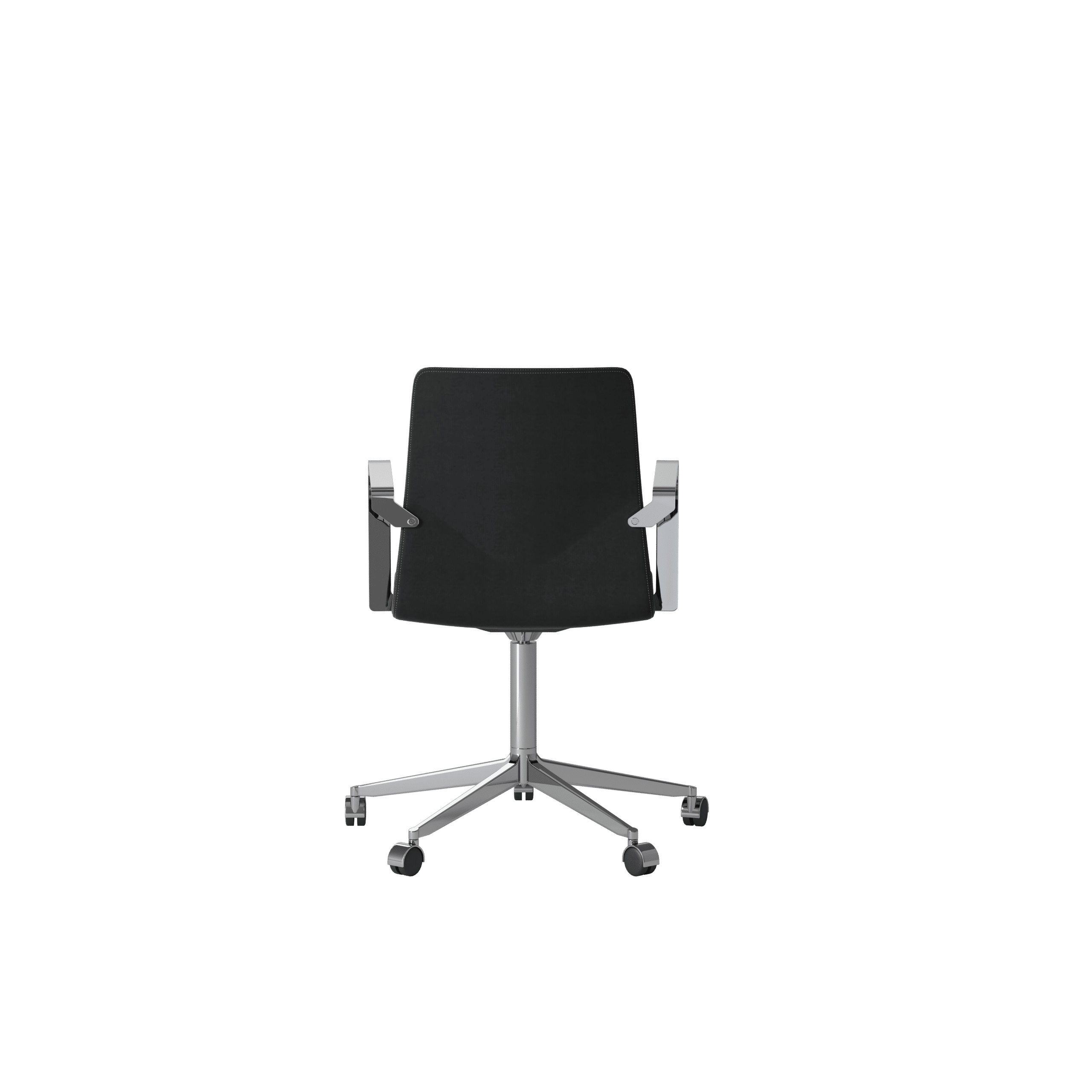 OCEE_FOUR – Chairs – FourCast 2 XL_XL Plus – Plastic shell - Fully Upholstered - Aluminium Frame - Swivel Frame - Castors - Packshot Image 4