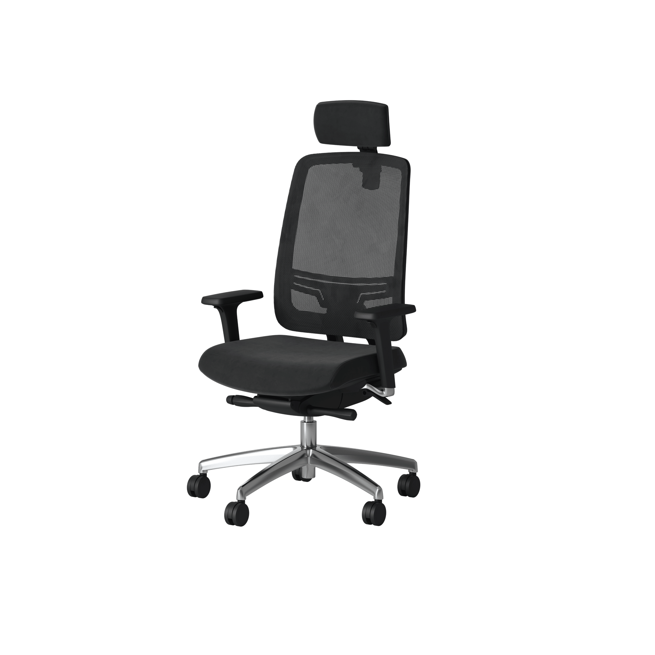 OCEE DESIGN - ABM1 - Absolute task chairwith black frame and mesh back with integral lumbar 1