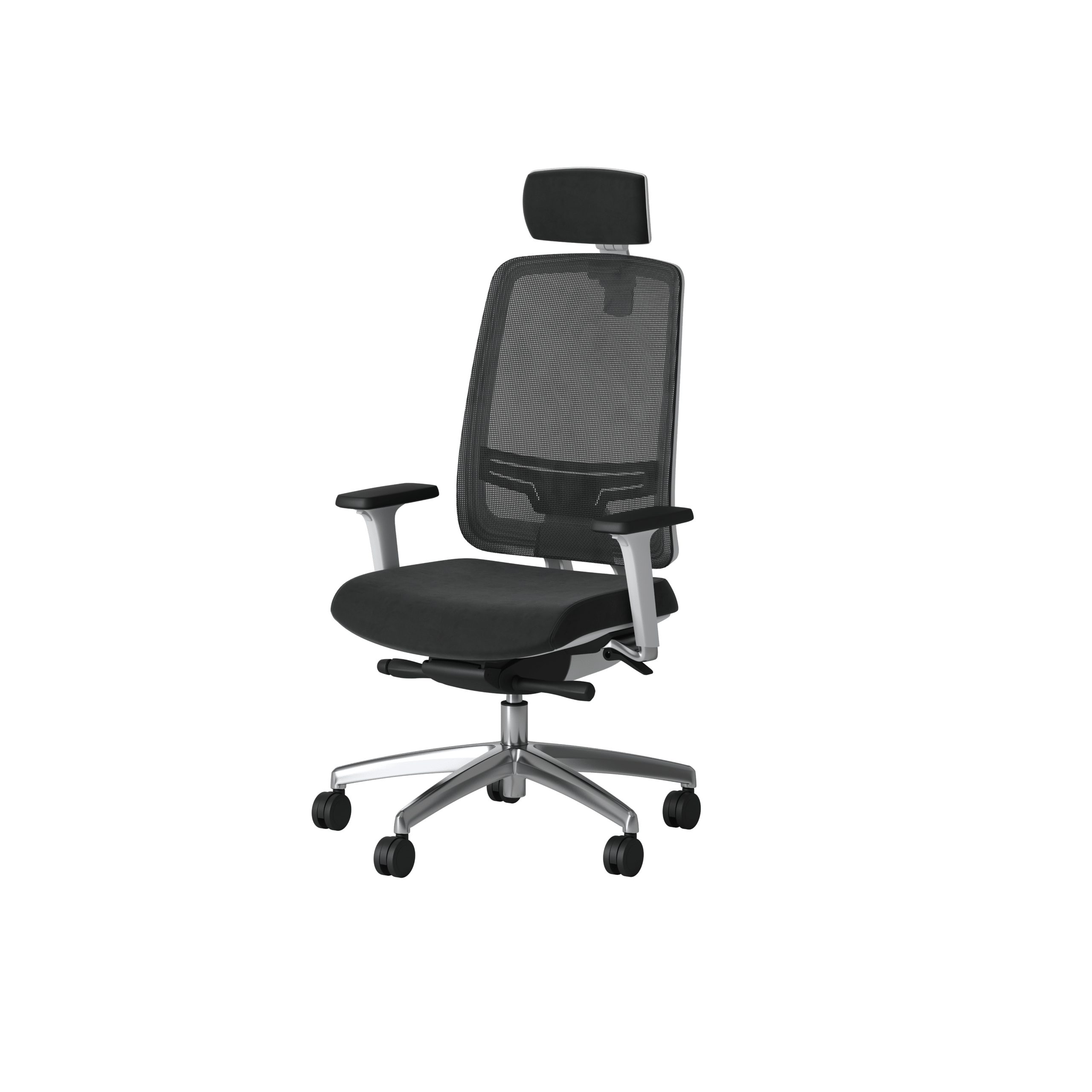 OCEE DESIGN - ABM1W - Absolute mesh back task chair with white frame 1