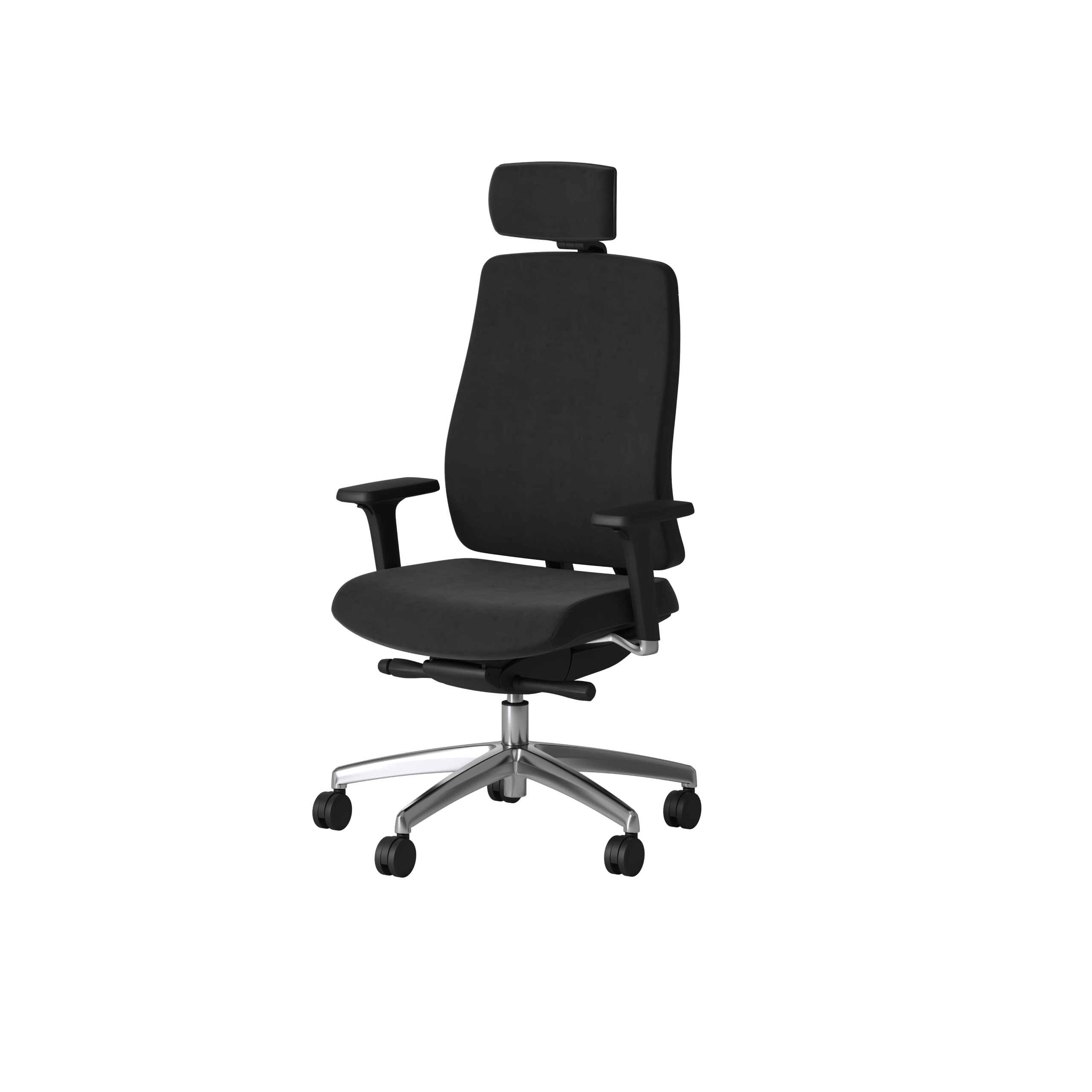 OCEE DESIGN - ABUP1 - Absolute task chair with black frame fully upholsered with integral lumbar 1