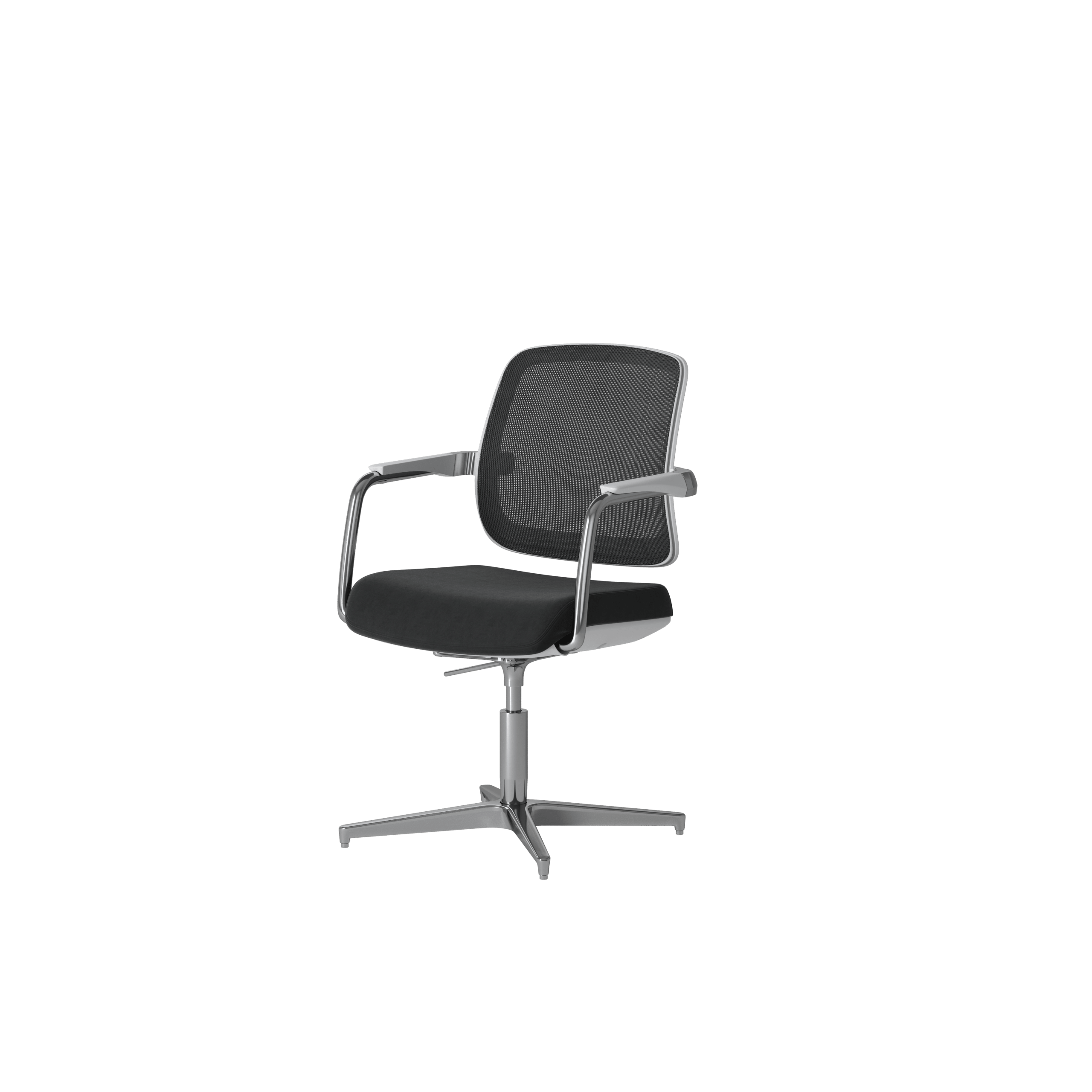 OCEE DESIGN - abm4W - Mesh white 4 star base chair 2