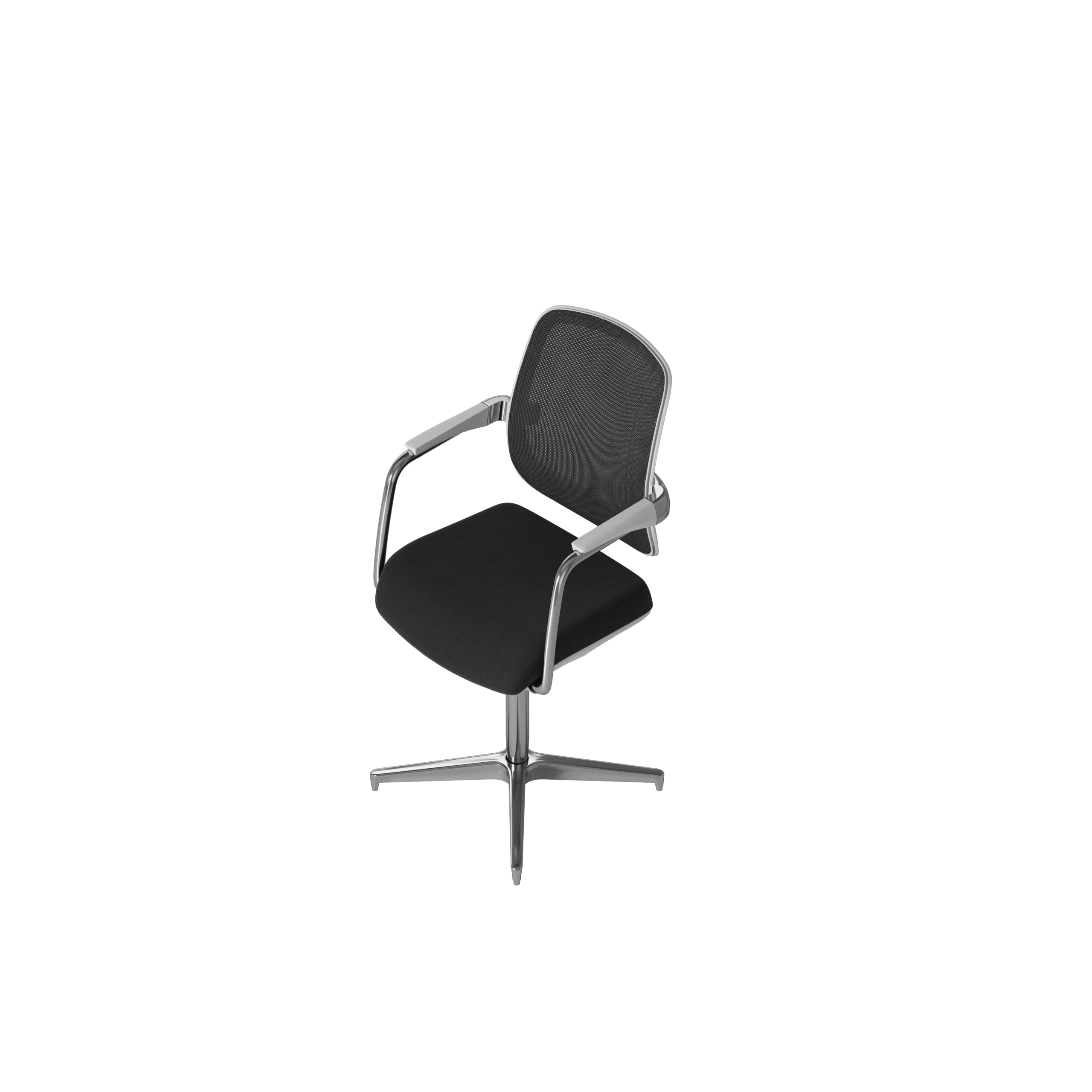 OCEE DESIGN - abm4W - Mesh white 4 star base chair 5