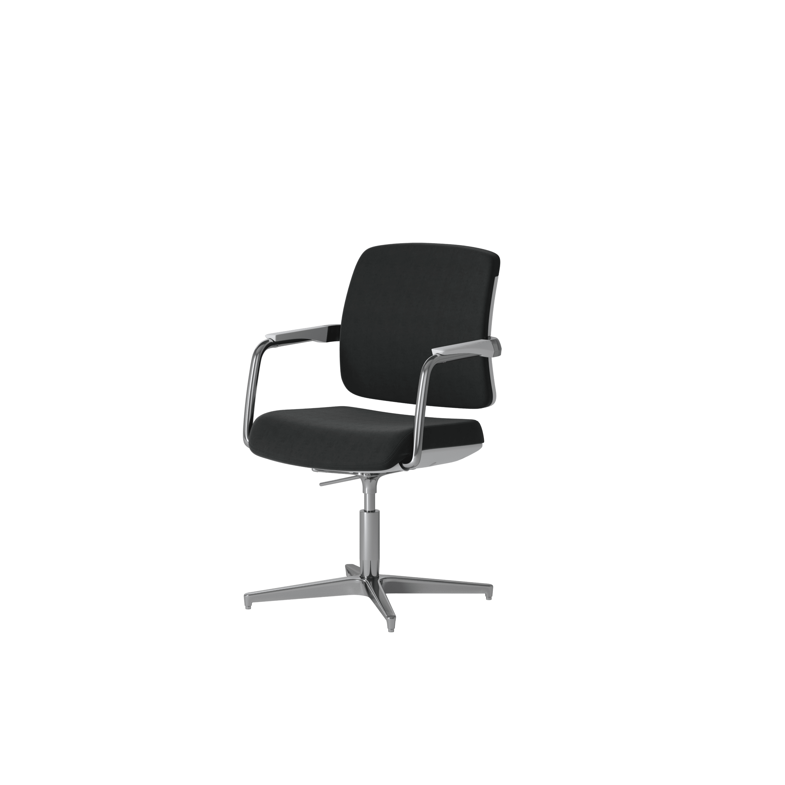 OCEE DESIGN - abup4W - Upholstered white 4 star base chair 2