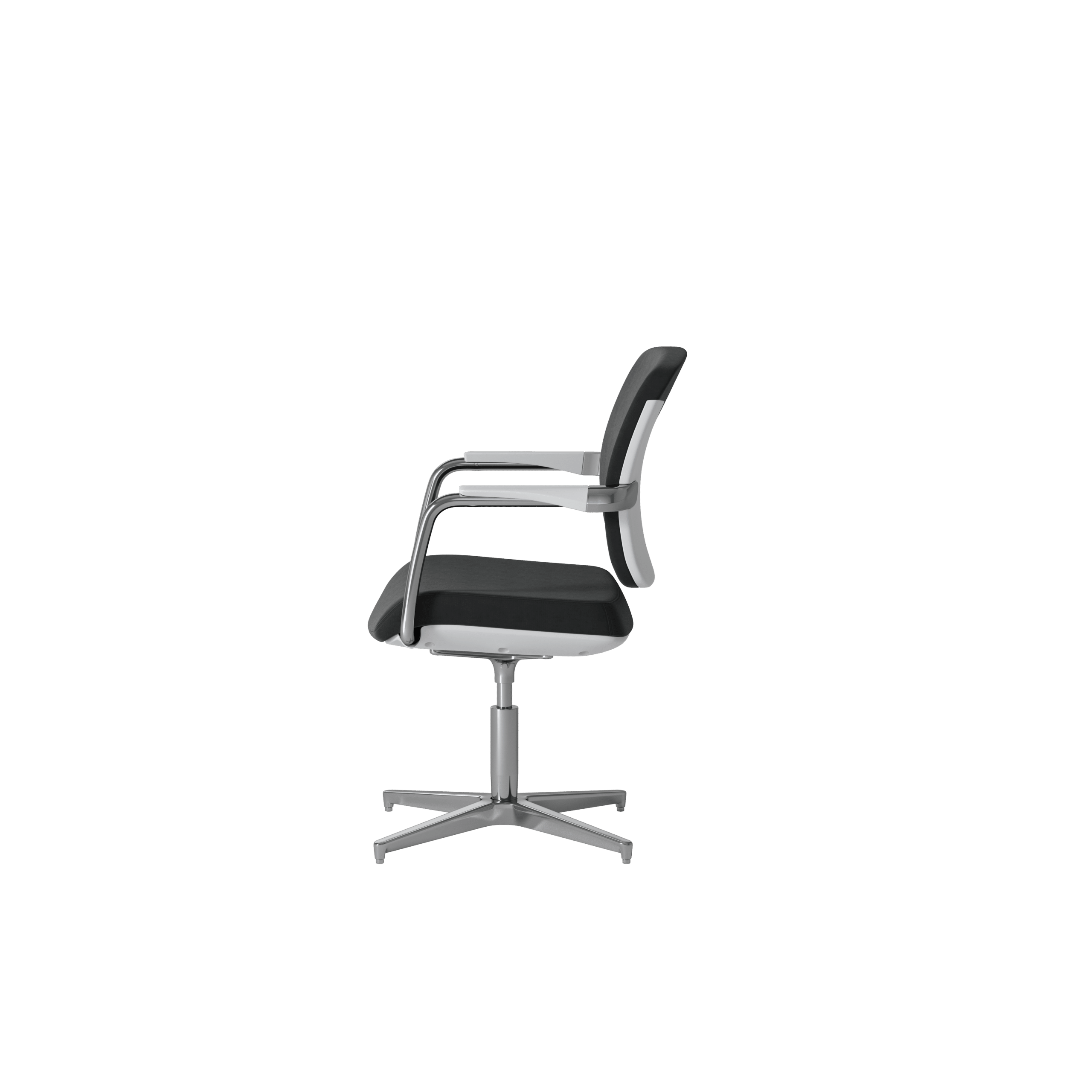 OCEE DESIGN - abup4W - Upholstered white 4 star base chair 3