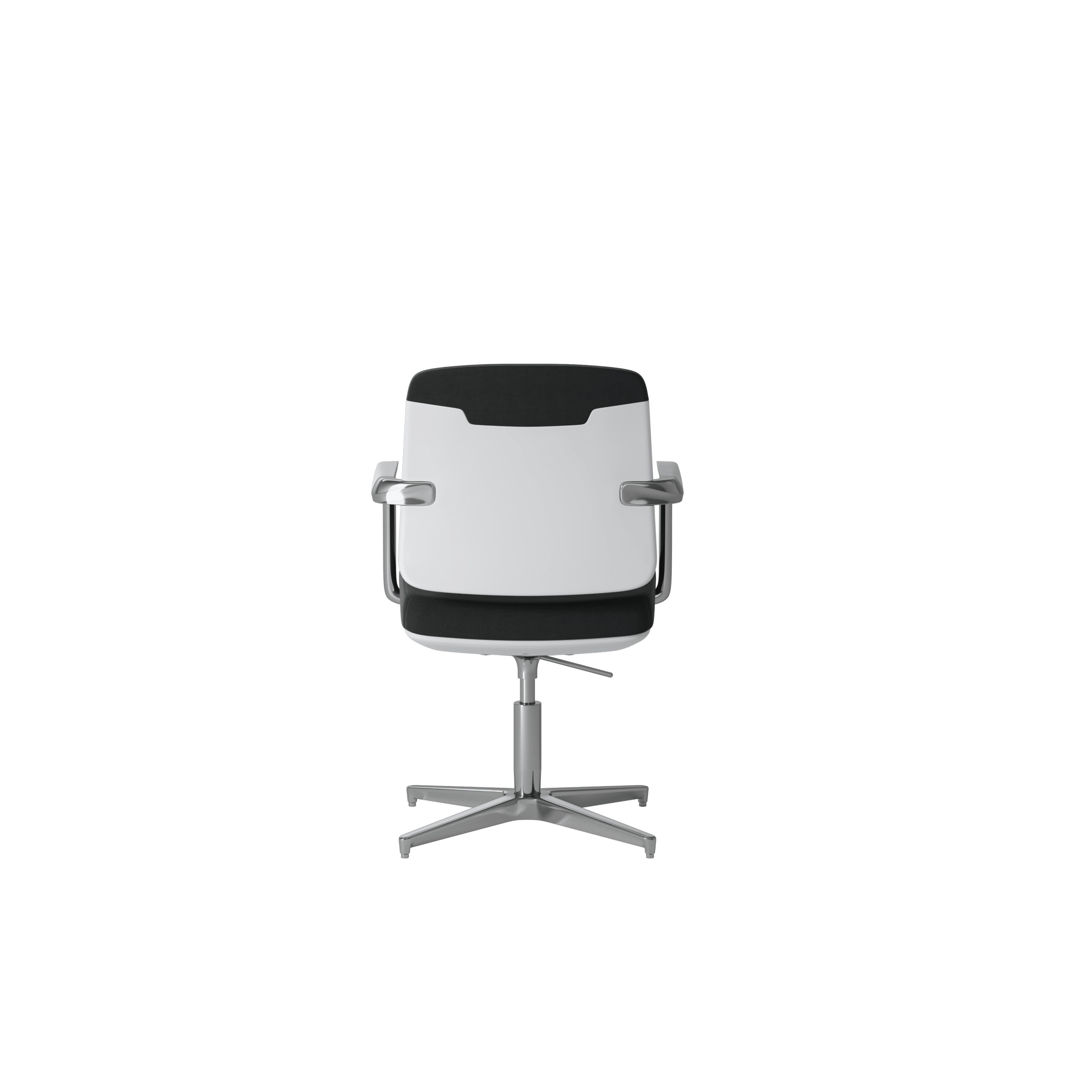 OCEE DESIGN - abup4W - Upholstered white 4 star base chair 4