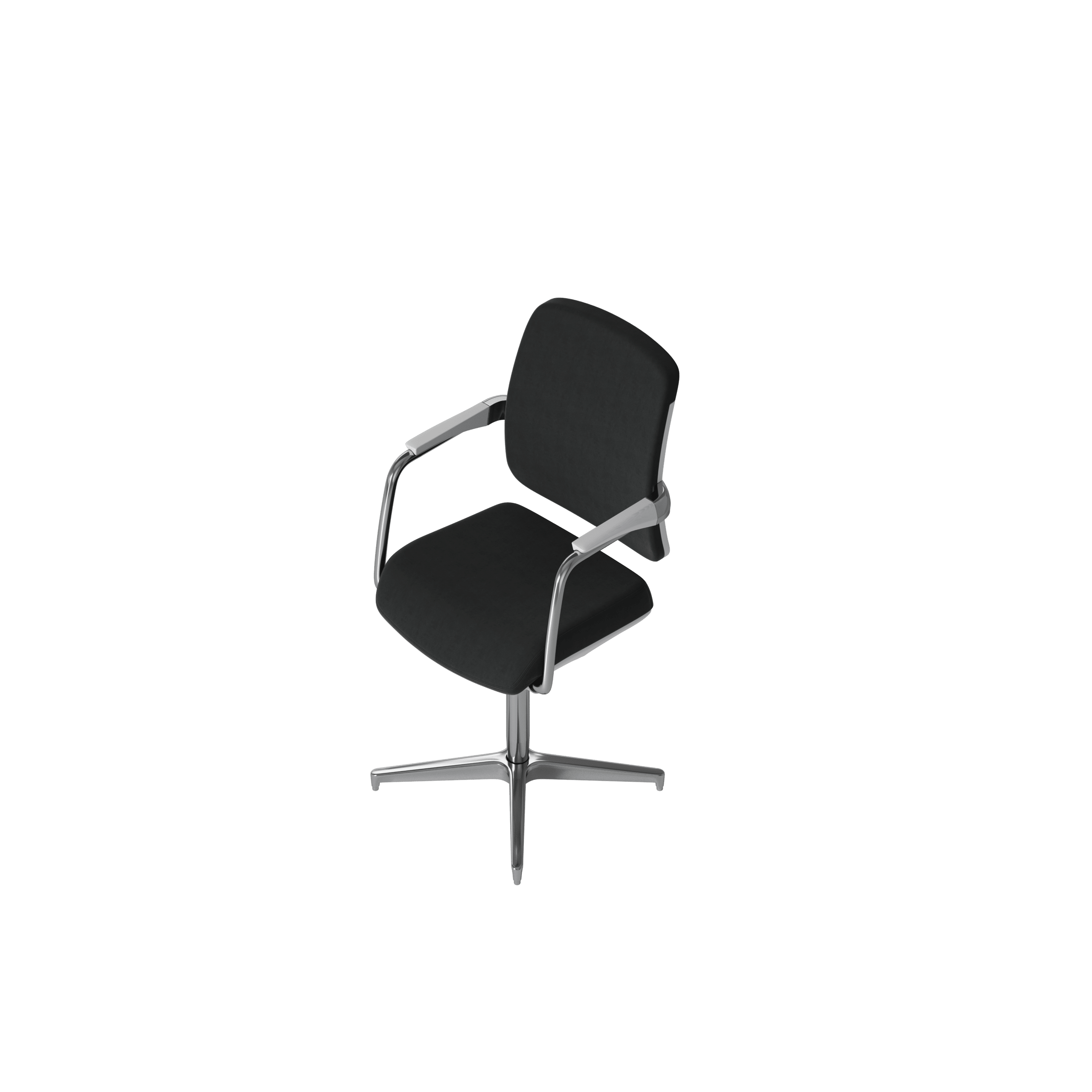 OCEE DESIGN - abup4W - Upholstered white 4 star base chair 5