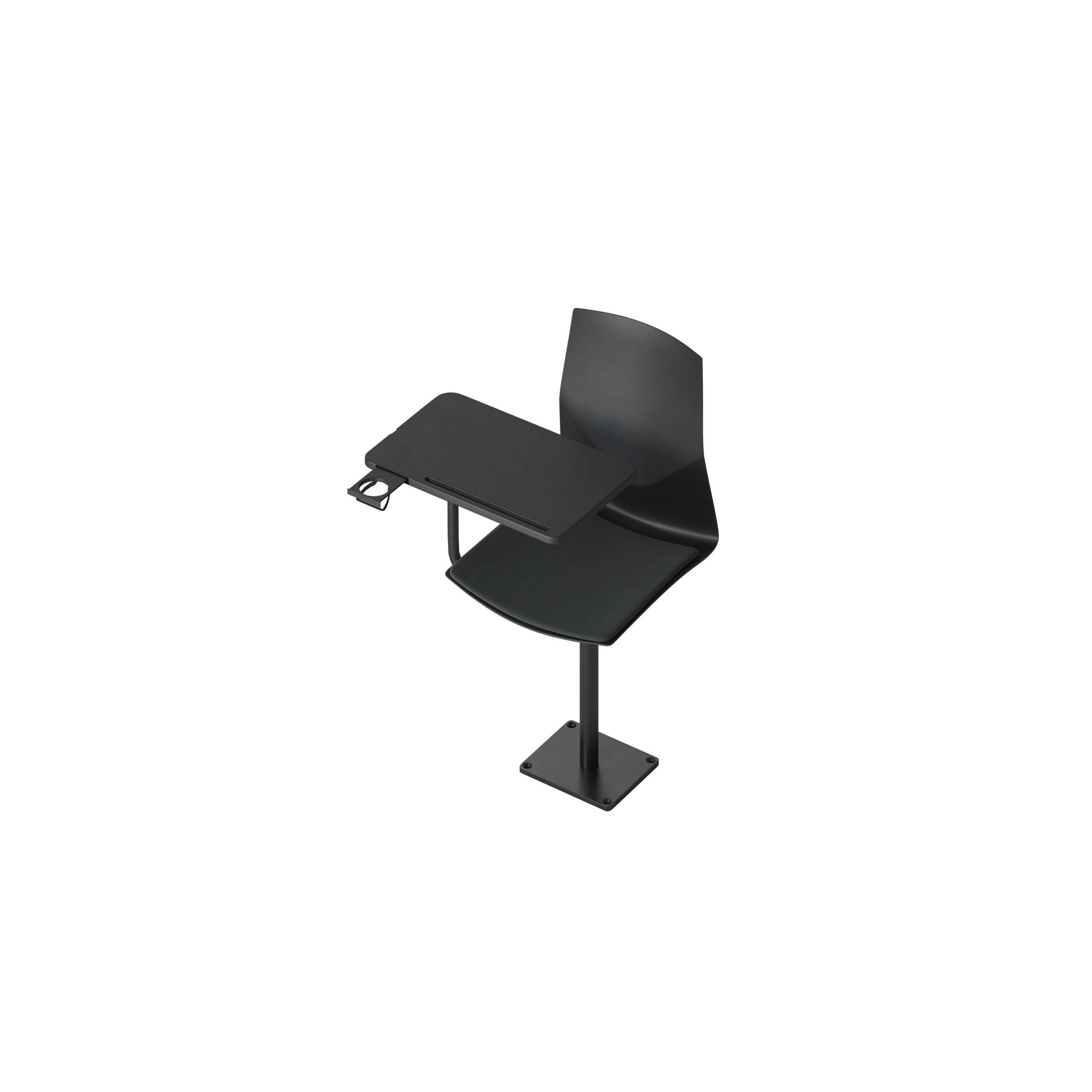 OCEE&FOUR - Chairs - FourCast2 Audi - Plastic shell - Seat Pad - Innotab - Swivel Frame - Packshot Image 3