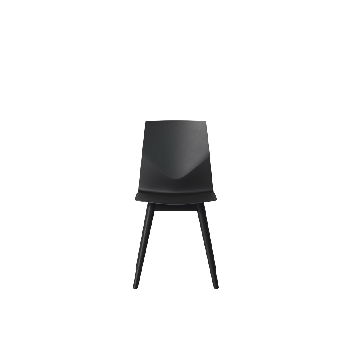 OCEE&FOUR – Chairs – FourCast 2 Four – Plastic shell - Black oak frame - Packshot Image 1 Large
