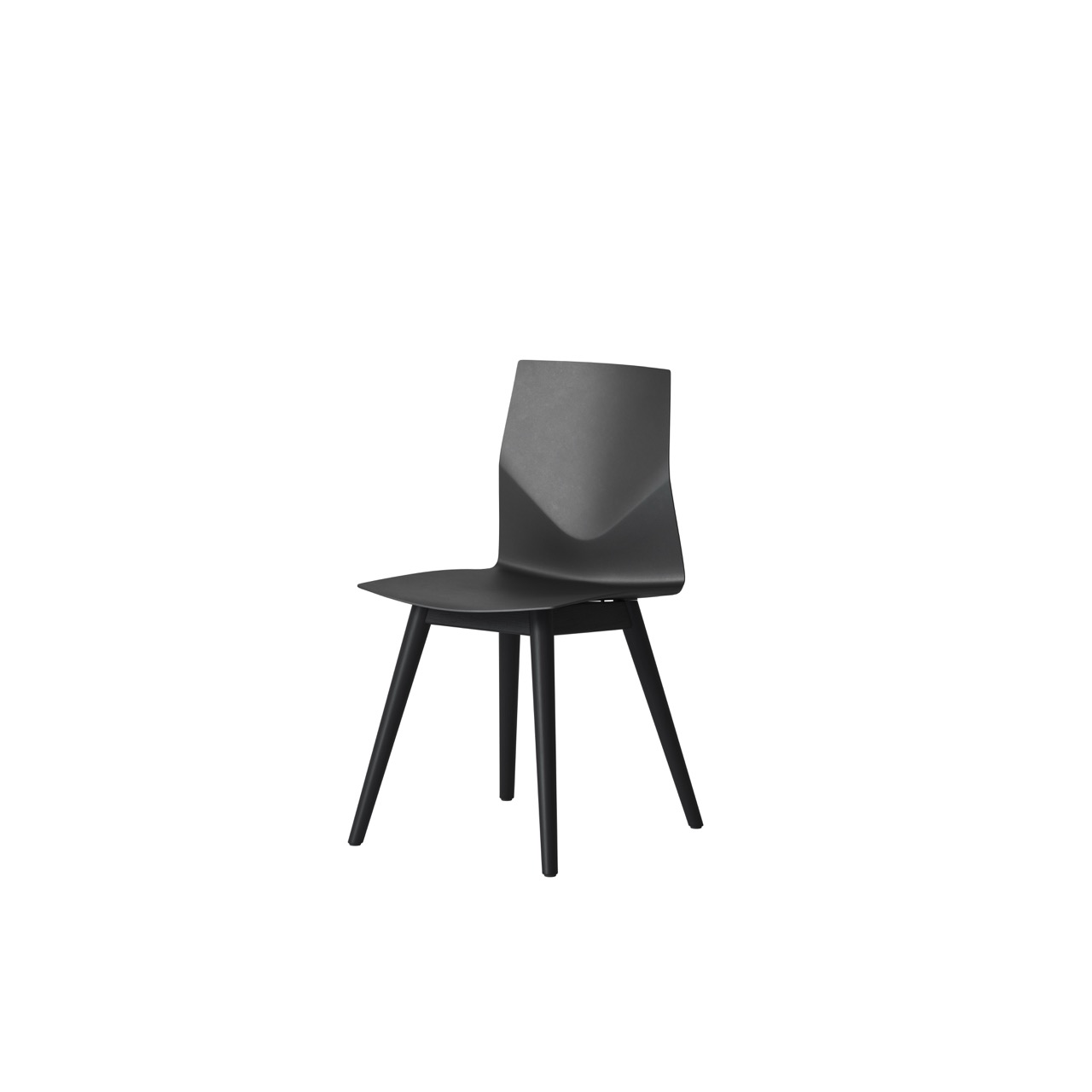 OCEE&FOUR – Chairs – FourCast 2 Four – Plastic shell - Black oak frame - Packshot Image 2 Large