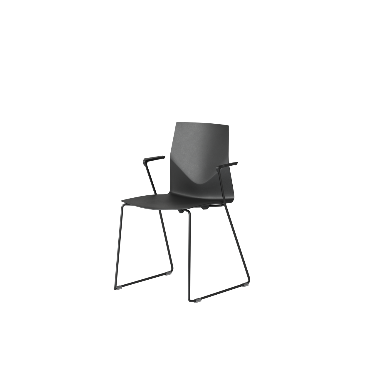 OCEE&FOUR – Chairs – FourCast 2 Line – Plastic shell - Armrest - Skid Frame - Packshot Image 5 Large