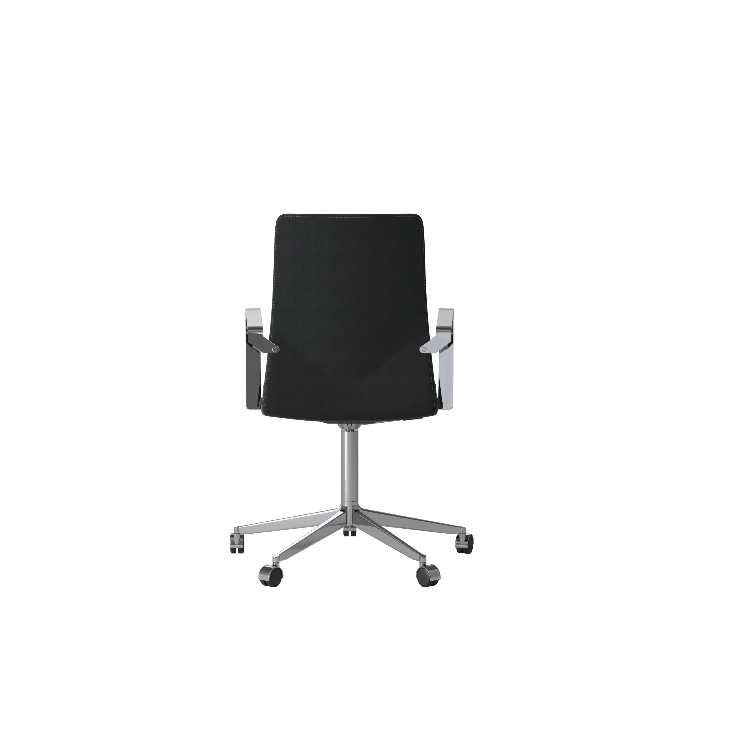 OCEE&FOUR – Chairs – FourCast 2 XL_XL Plus – Plastic shell - Fully Upholstered - Aluminium Frame - Castors - Gas lift - Packshot Image 4