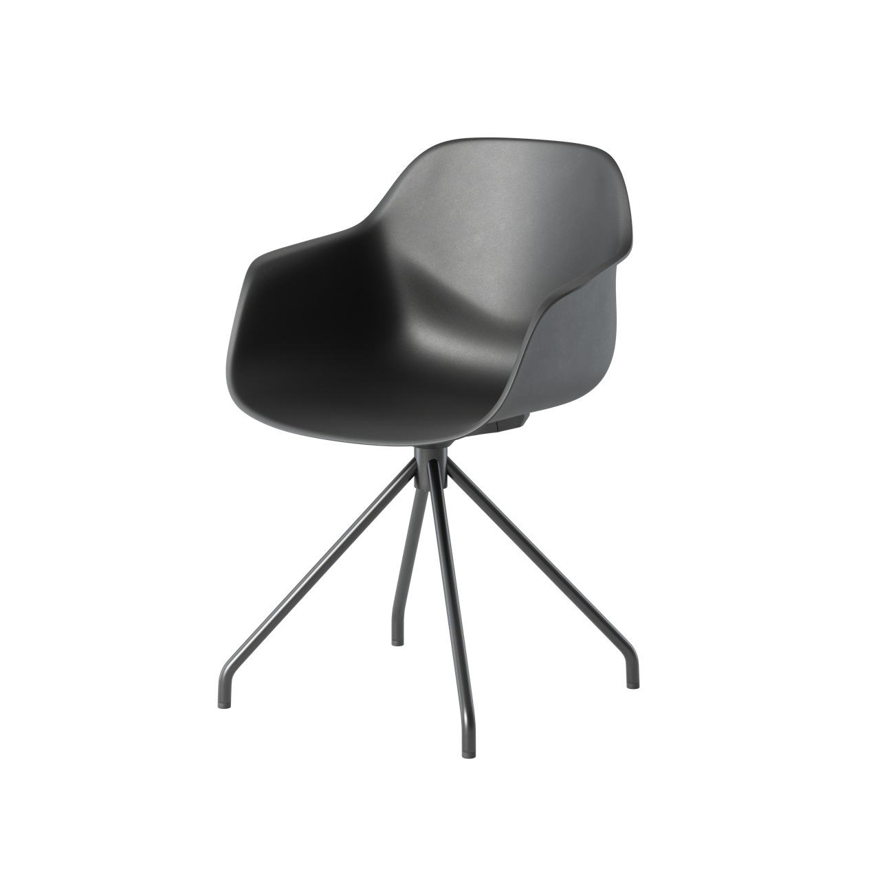 OCEE&FOUR – Chairs – FourMe 11 – Plastic shell - Swivel Frame - Packshot Image 1 Large