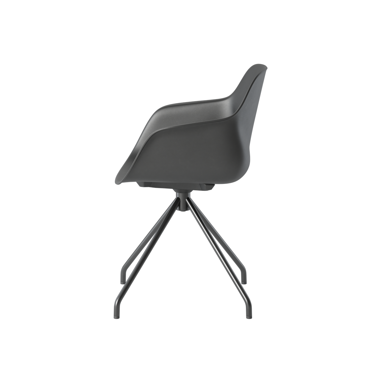 OCEE&FOUR – Chairs – FourMe 11 – Plastic shell - Swivel Frame - Packshot Image 4 Large