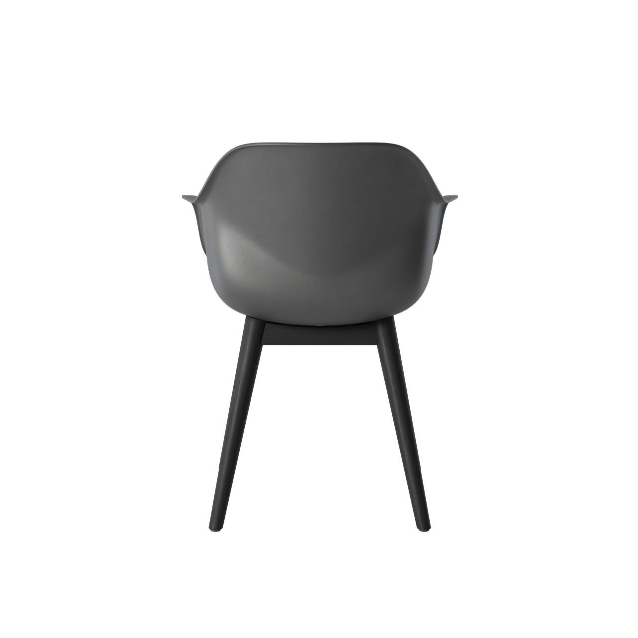 OCEE&FOUR – Chairs – FourMe 44 – Plastic shell - Black Oak Frame - Packshot Image 2 Large