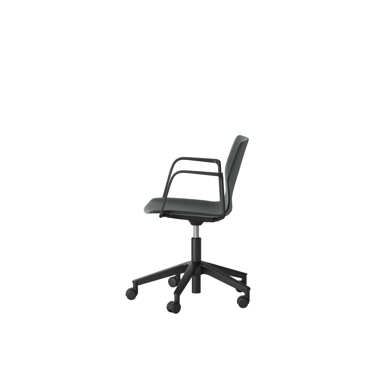 OCEE&FOUR – Chairs – FourSure 66 – Fully Upholstered - Castors - Gas Lift - Free Float - Loop Armrest - Packshot Image 2 Large