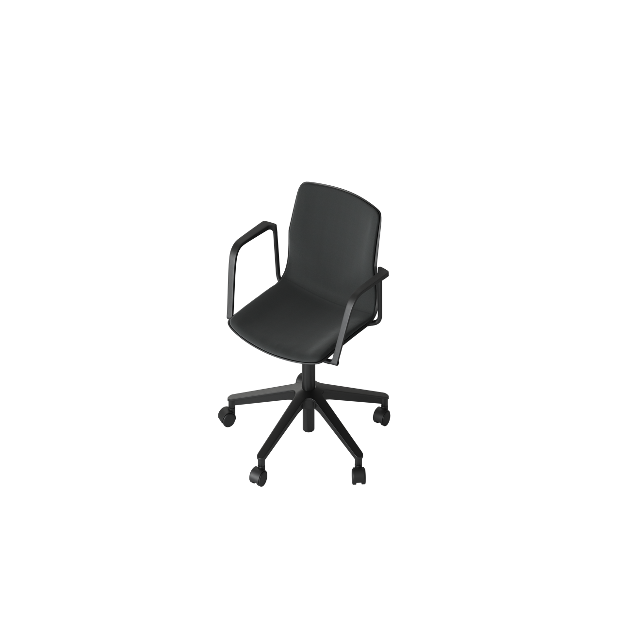 OCEE&FOUR – Chairs – FourSure 66 – Inner Upholstery - Castors - Gas Lift - Free Float - Loop Armrest - Packshot Image 4 Large