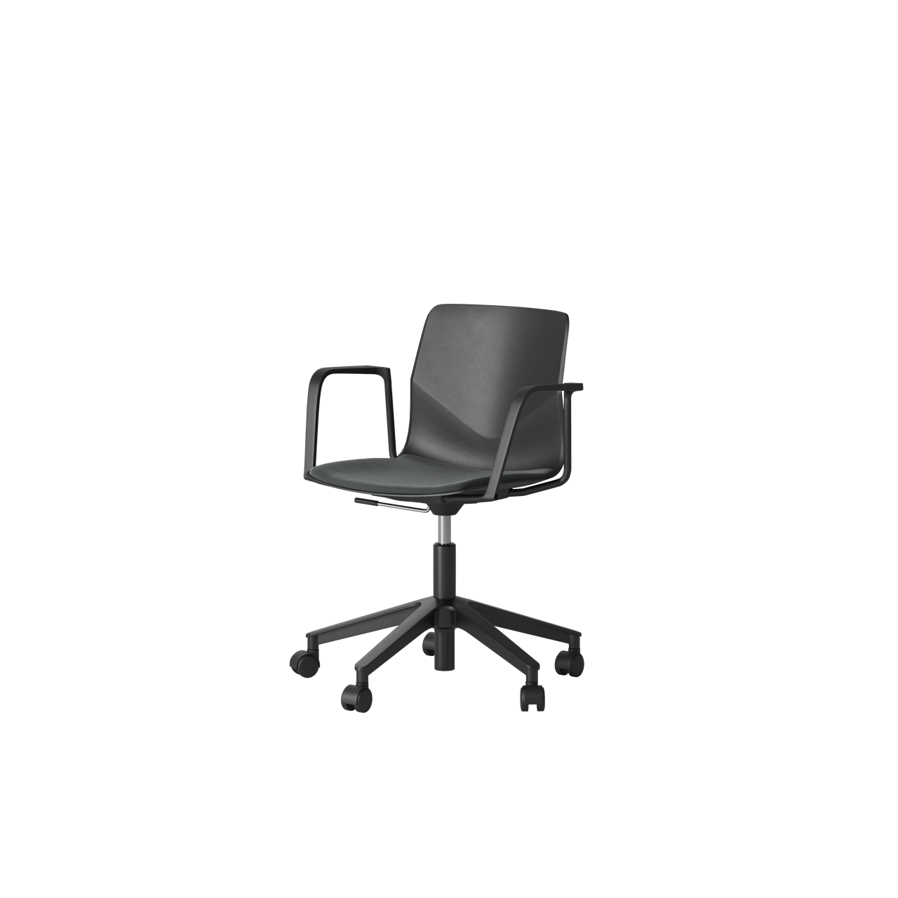 OCEE&FOUR – Chairs – FourSure 66 – Seat Pad - Castors - Gas Lift - Free Float - Loop Armrest - Packshot Image 1 Large