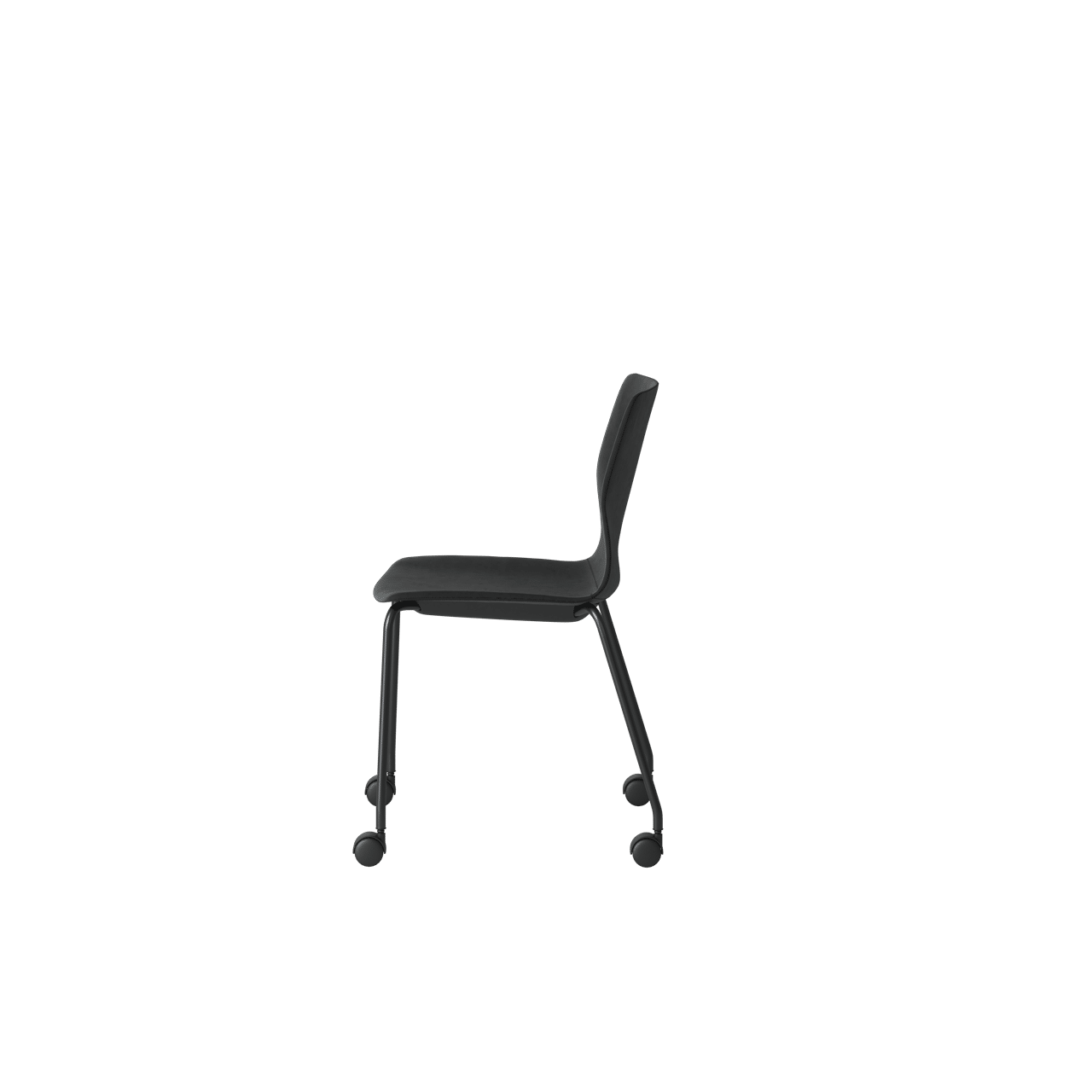 OCEE&FOUR – Chairs – FourSure 77 – Plastic shell - Fully Upholstered - Castors - Packshot Image 5 Large