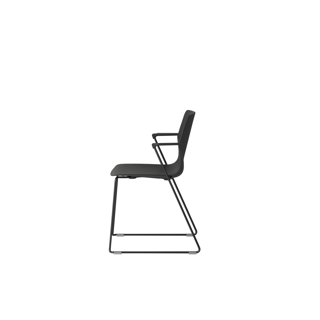 OCEE&FOUR – Chairs – FourSure 88 – Plastic shell - Armrest - Skid frame - Packshot Image 5 Large