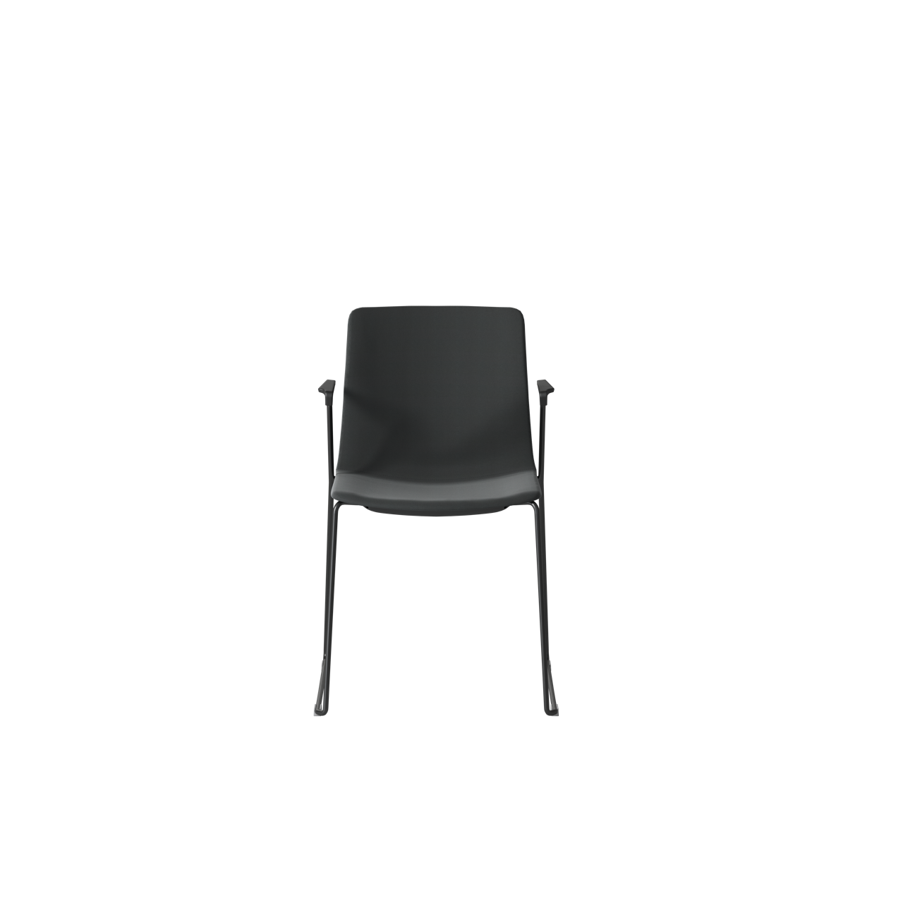 OCEE&FOUR – Chairs – FourSure 88 – Plastic shell - Fully Upholstered - Armrest - Skid frame - Packshot Image 5 Large