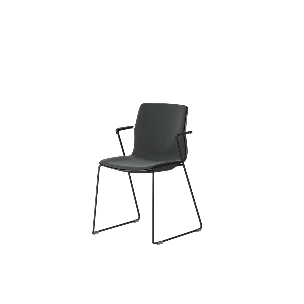 OCEE&FOUR – Chairs – FourSure 88 – Plastic shell - Inner Upholstery - Armrest - Skid frame - Packshot Image 1 Large