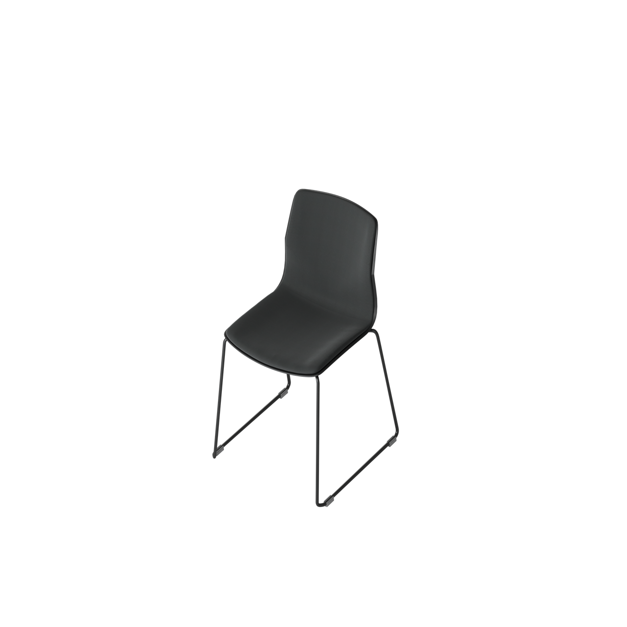 OCEE&FOUR – Chairs – FourSure 88 – Plastic shell - Inner Upholstery - Skid frame - Packshot Image 4 Large