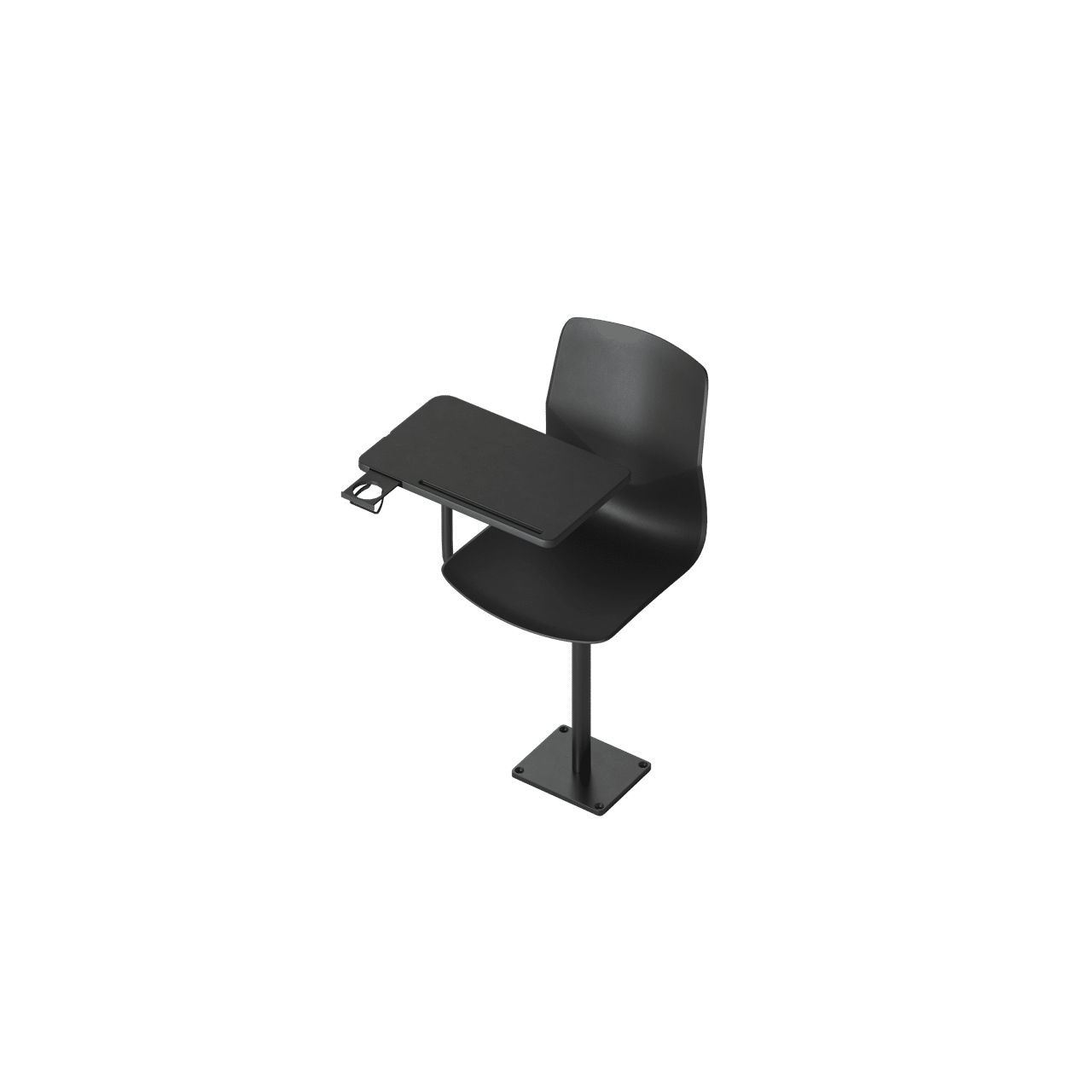 OCEE&FOUR – Chairs – FourSure Audi – Plastic shell - Swivel - InnoTab - Cup holder - Packshot Image 4 Large