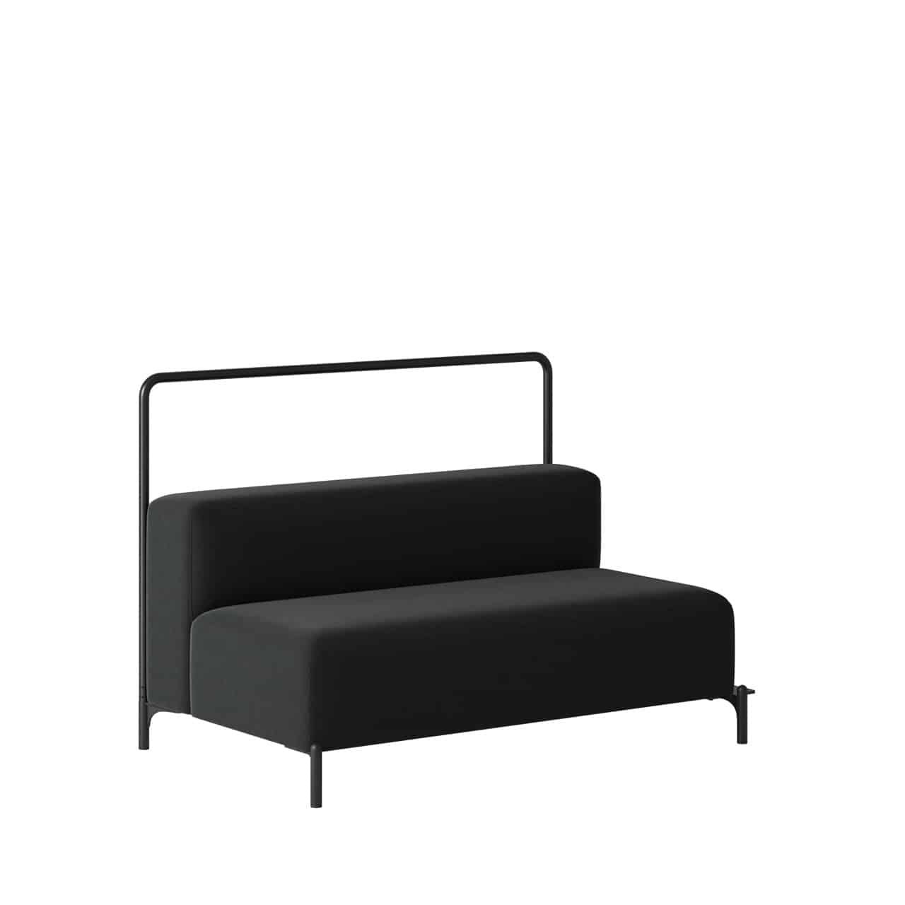 OCEE&FOUR – Soft Seating – FourPeople Modules – 2 Seater - Low Back - Start Module - Back Panel H1020 - Packshot Image 3 Large