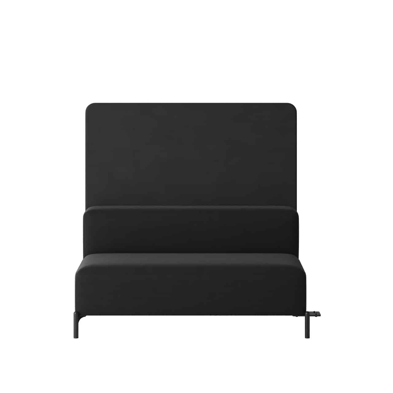 OCEE&FOUR – Soft Seating – FourPeople Modules – 2 Seater - Low Back - Start Module - Back Panel H1370 - Packshot Image 1 Large