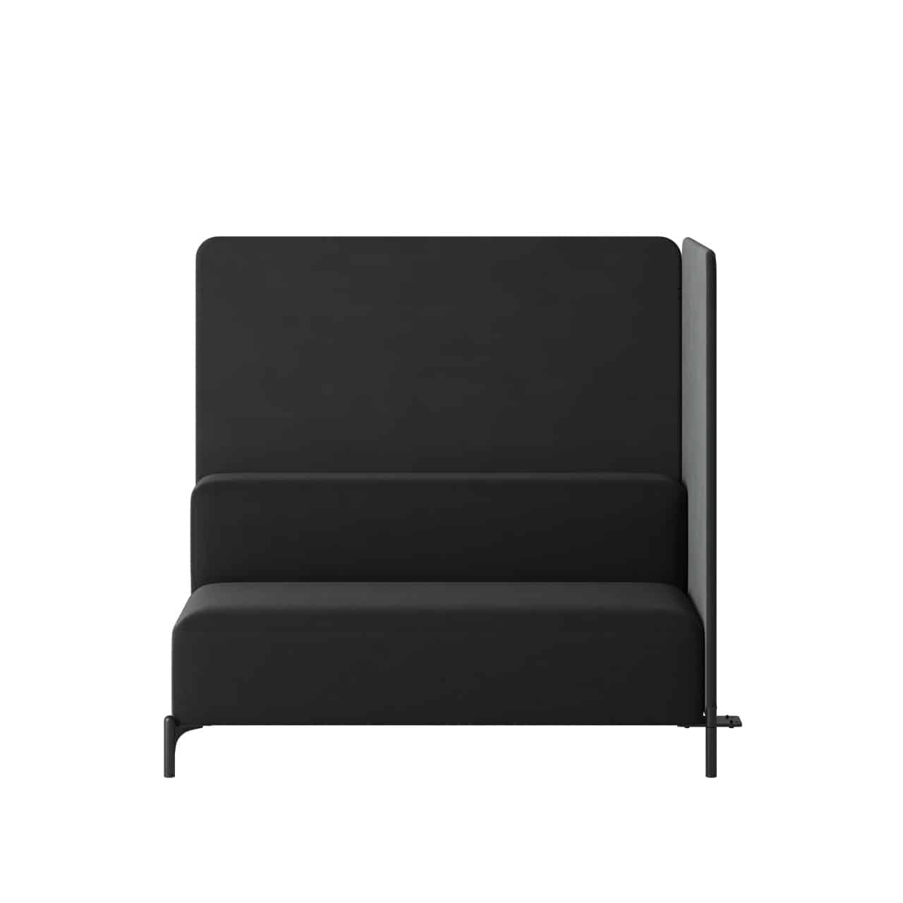 OCEE&FOUR – Soft Seating – FourPeople Modules – 2 Seater - Low Back - Start Module - Back Panel & Side Panel H1370 - Packshot Image 1 Large