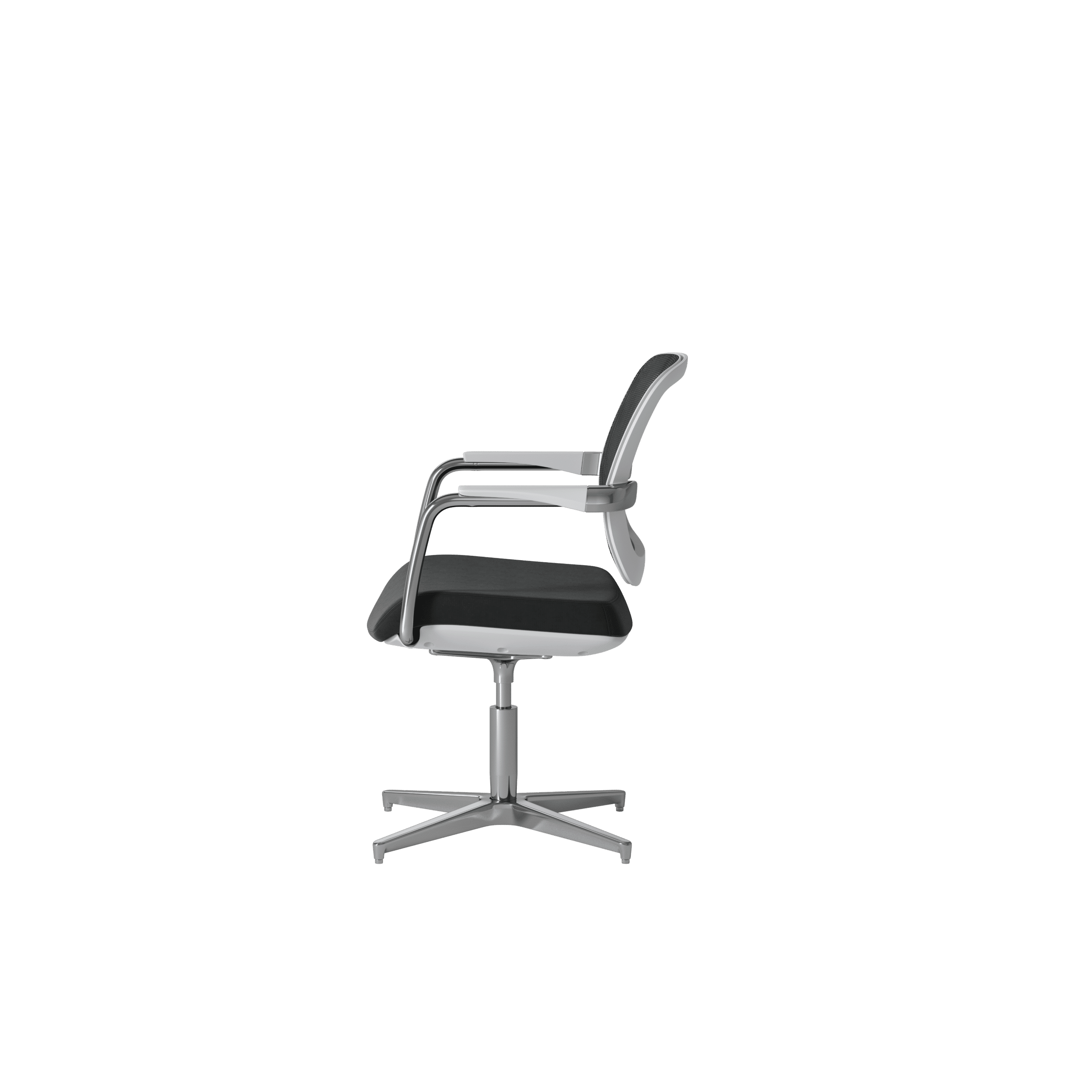 OCEE DESIGN - abm4W - Mesh white 4 star base chair 3