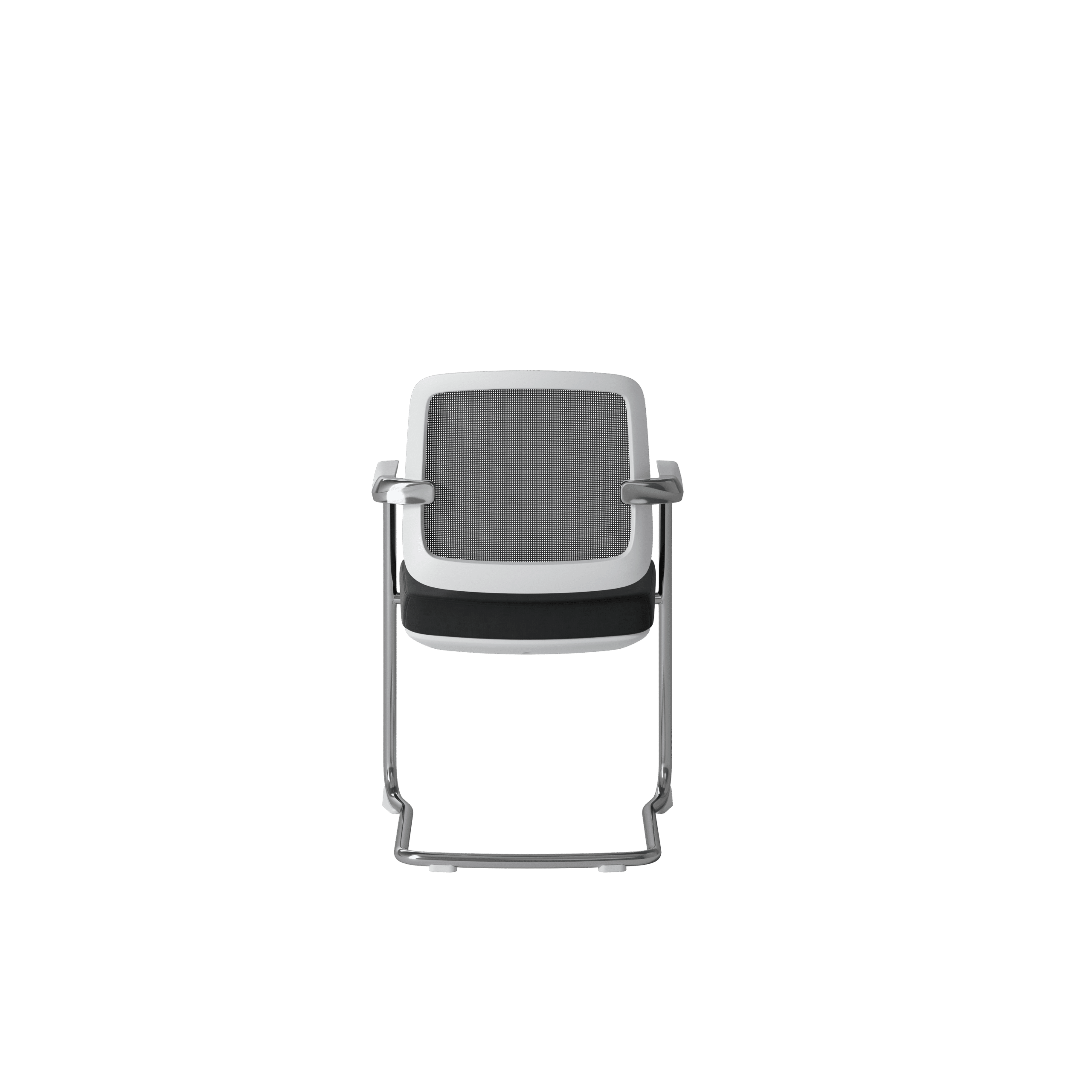 Ocee Design - abm3w - Mesh white cantilever chair 4