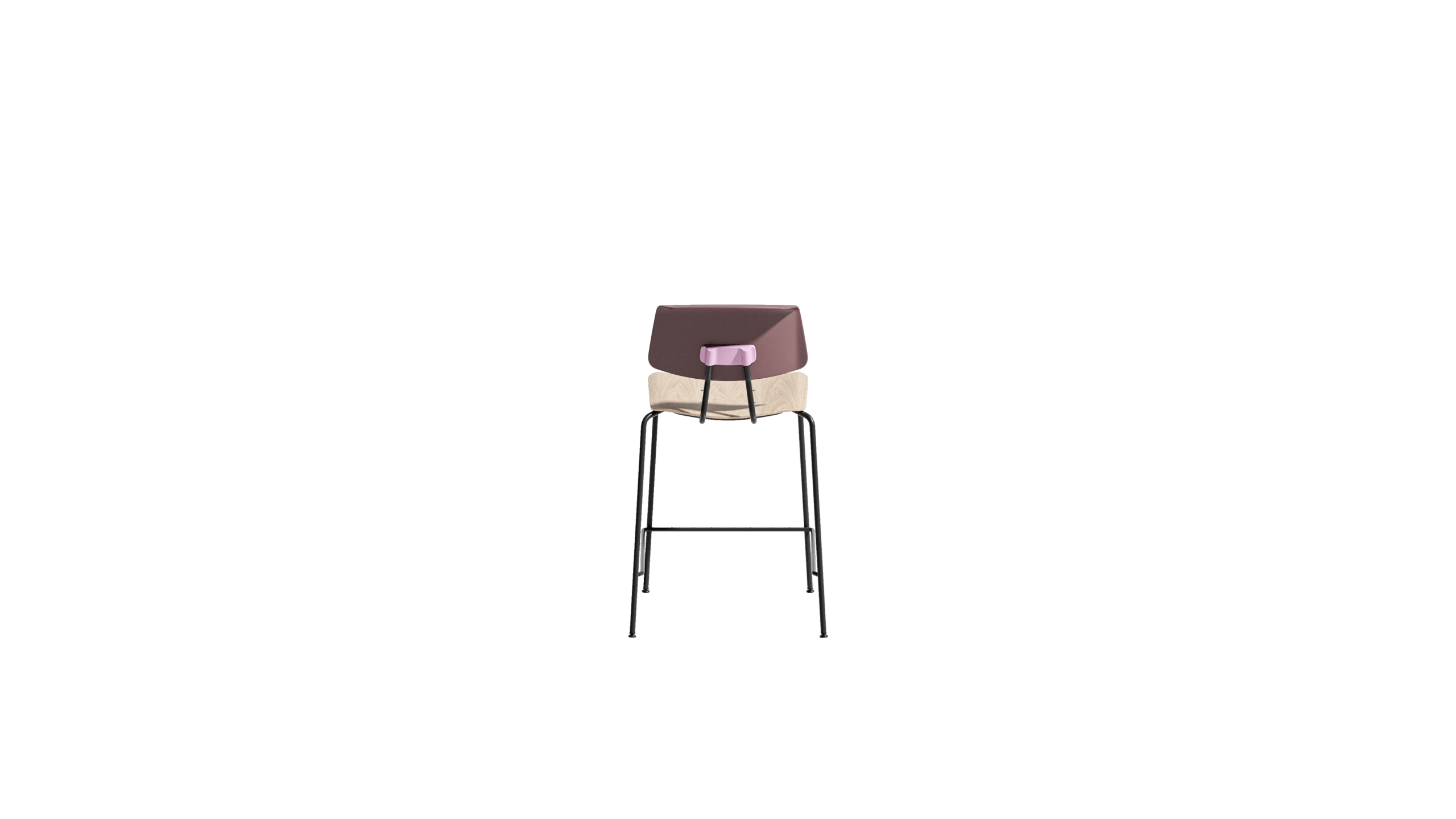 Share Basic 44 Counter - Wood Seat Plastic Back