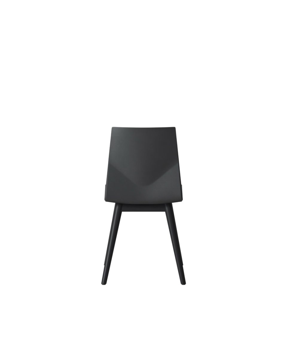 OCEE&FOUR – Chairs – FourCast 2 Four – Plastic shell - Black oak frame - Packshot Image 4 Large