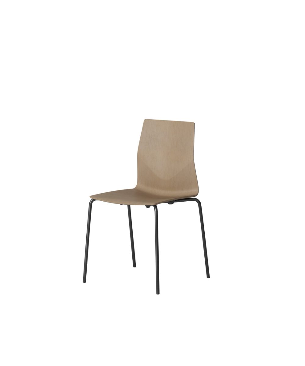 OCEE&FOUR – Chairs – FourCast 2 Four – Veneer shell - Packshot Image 1 Large